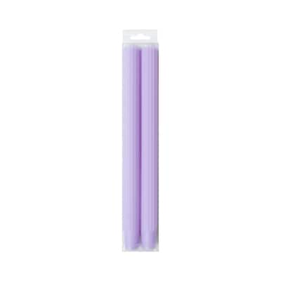 10" Unscented Ribbed Taper Candles, 2ct. by Ashland®