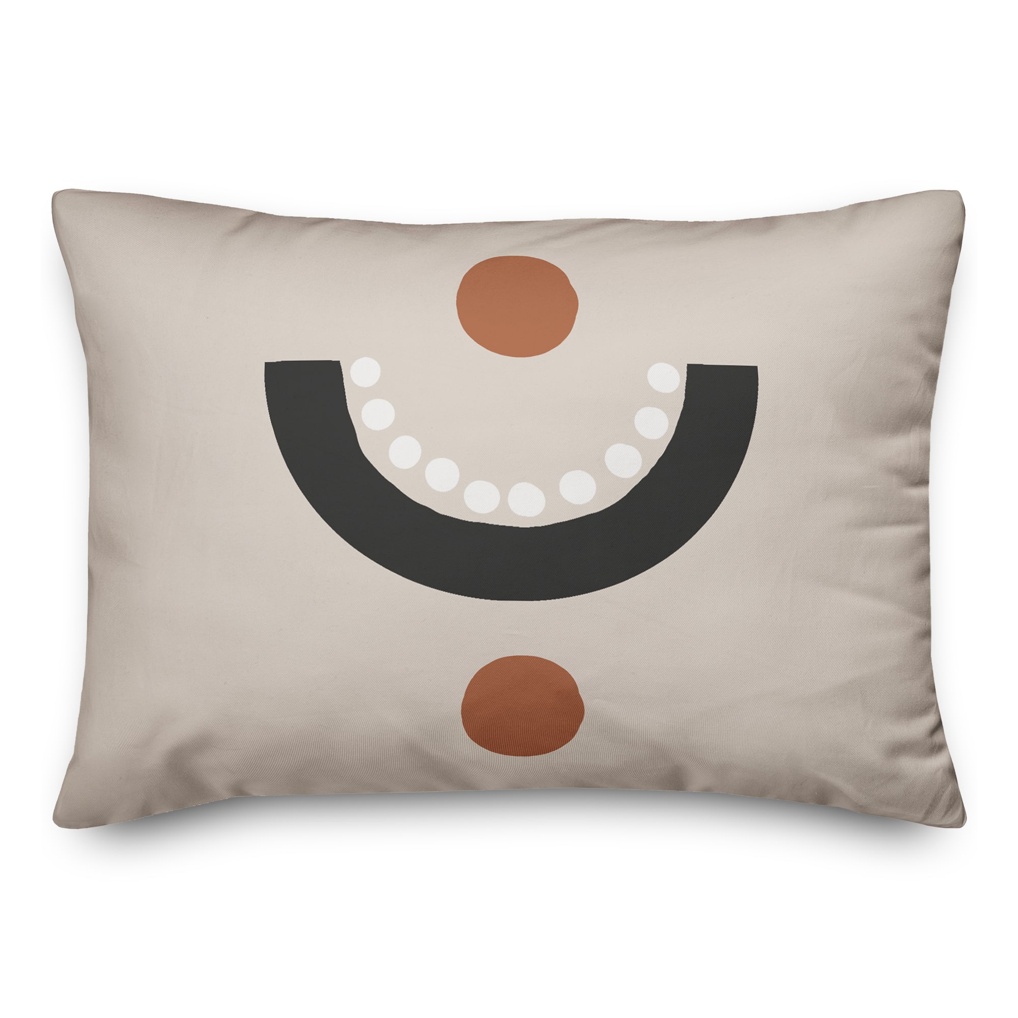 Circle Dot Pattern 14" x 20" Throw Pillow