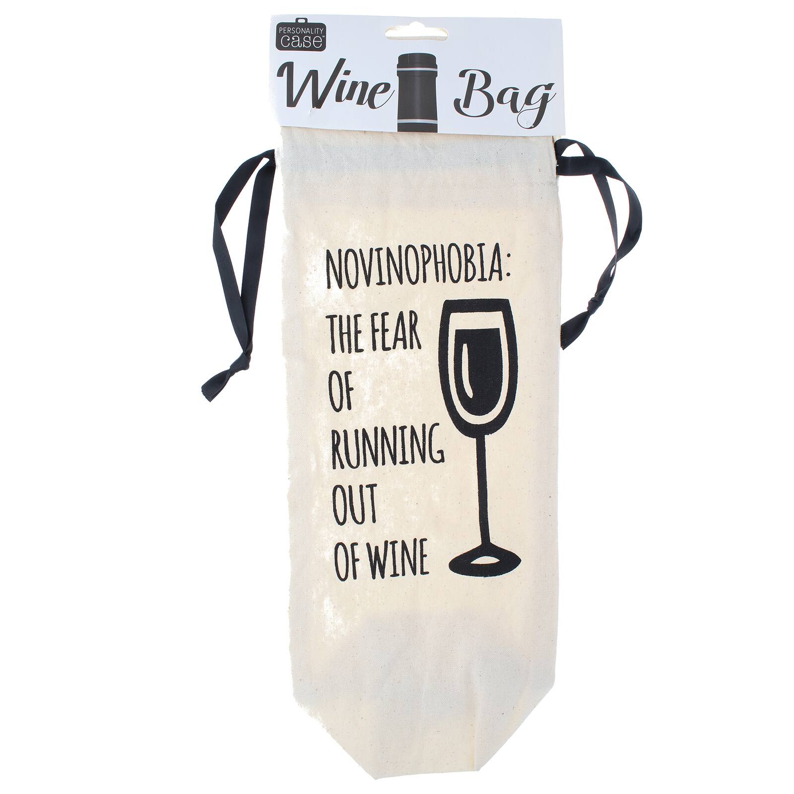 Personality Case&#x2122; Novinophobia Canvas Wine Bag