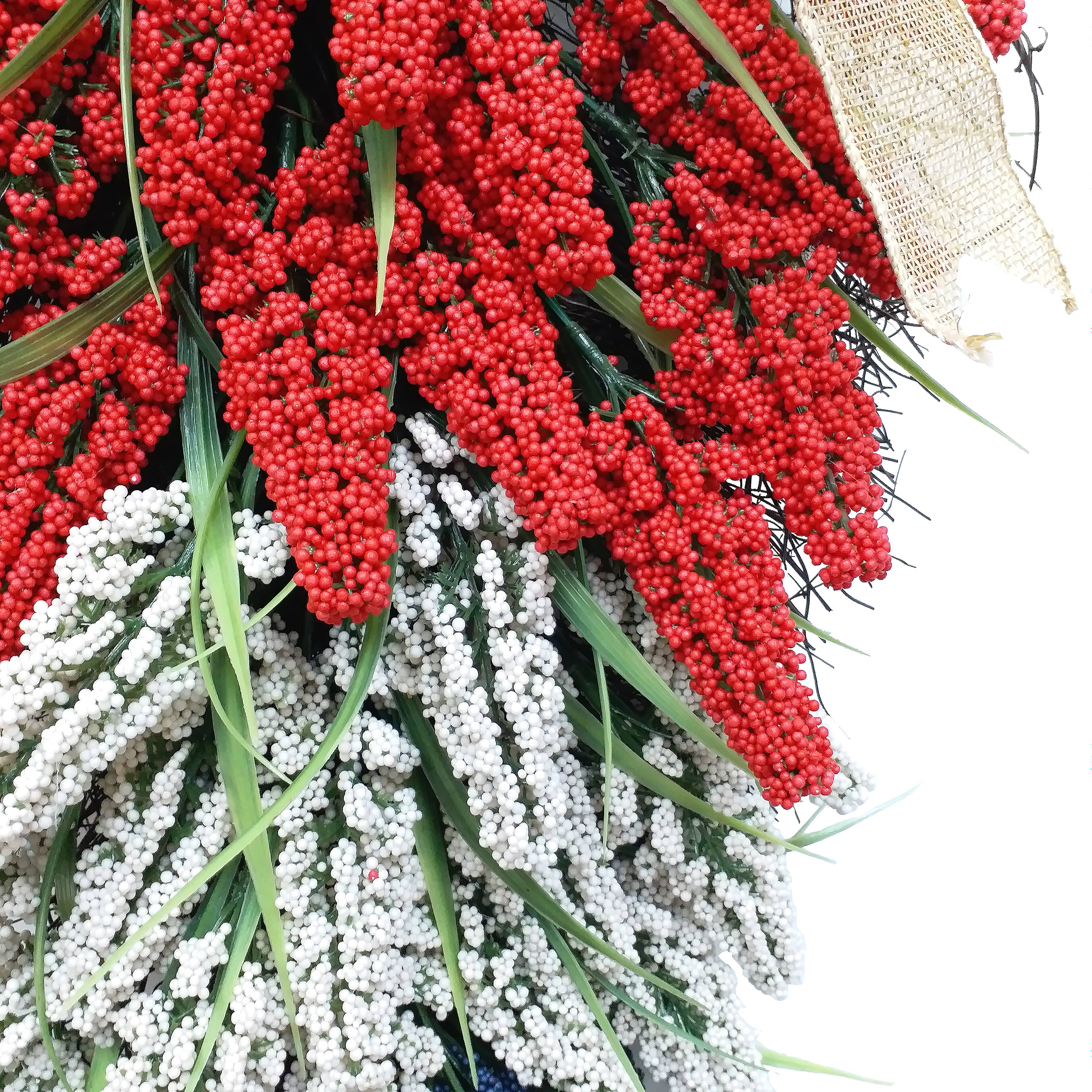 24" Red, White & Blue Heather Teardrop Swag by Celebrate It®