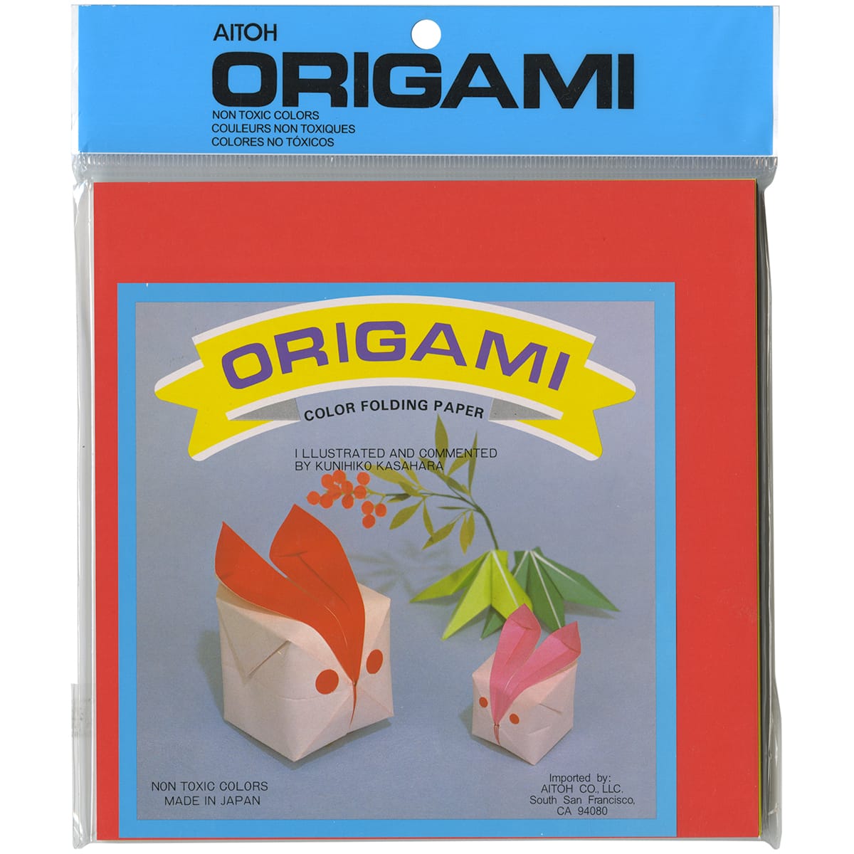 Aitoh 7" Assorted Origami Paper, 100 Sheets