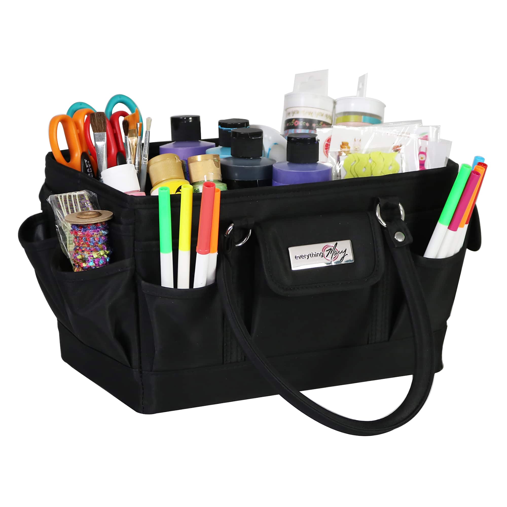 Everything Mary Black Deluxe Store &#x26; Tote Craft Organizer