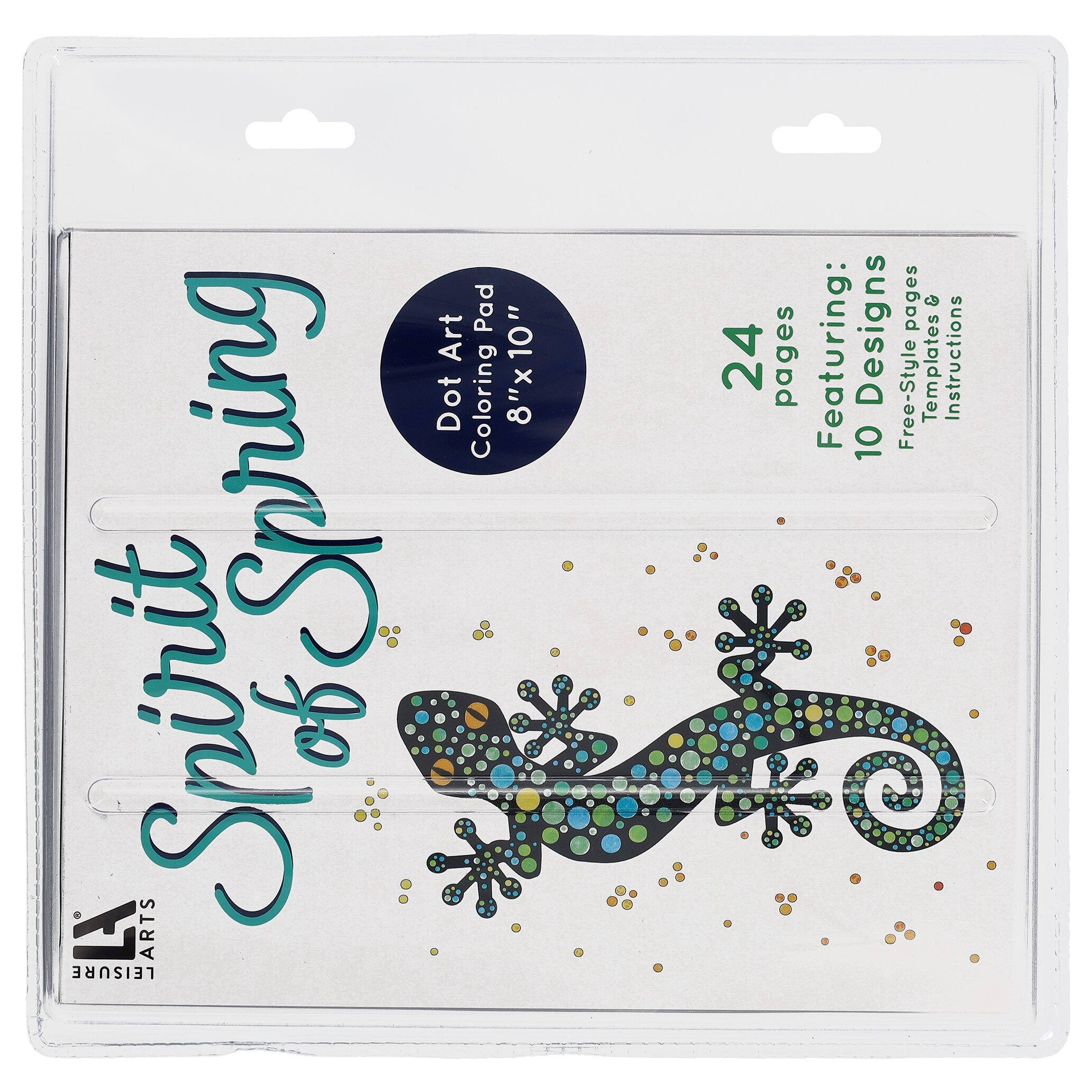 Leisure Arts&#xAE; Spirit of Spring Dot Art Pad &#x26; Marker Set