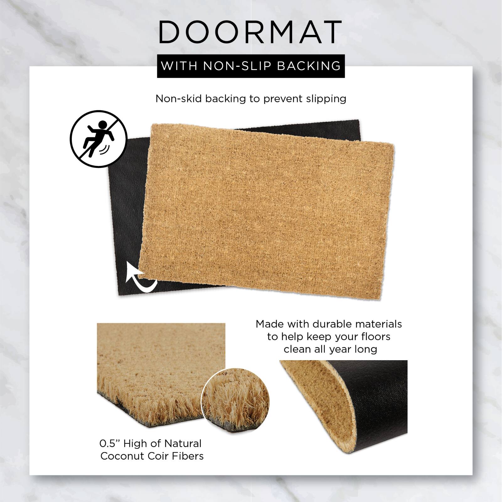 Bourke Non-Slip Outdoor Doormat