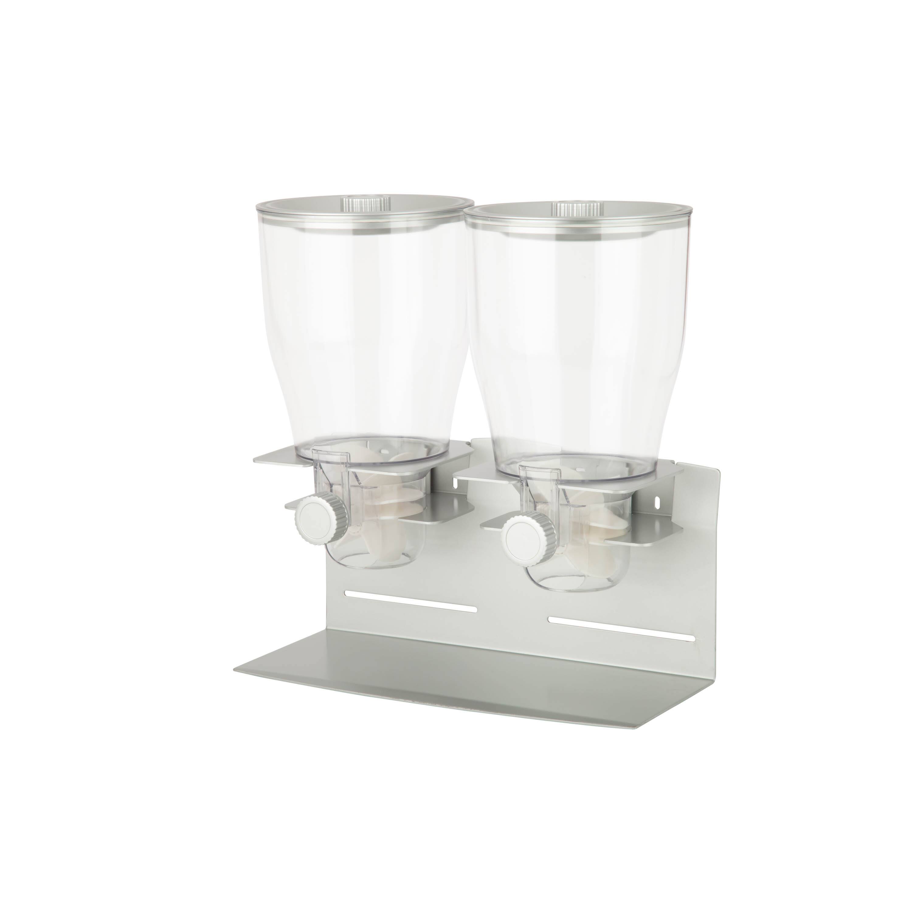 Honey Can Do Metallic &#x26; Chrome Double Commercial Cereal Dispenser