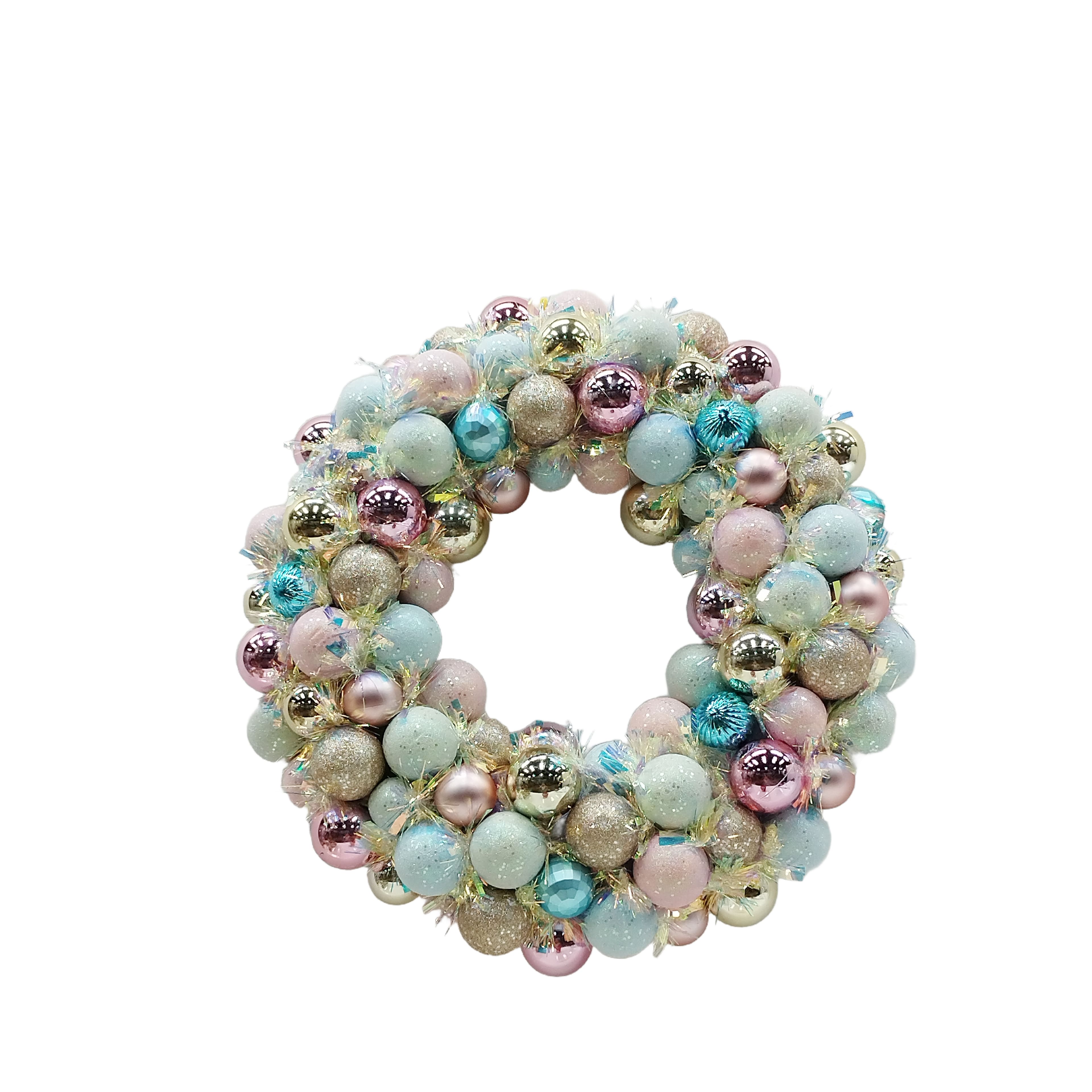 22&#x22; Sparkly Shatterproof Ball Ornament Wreath by Ashland&#xAE;