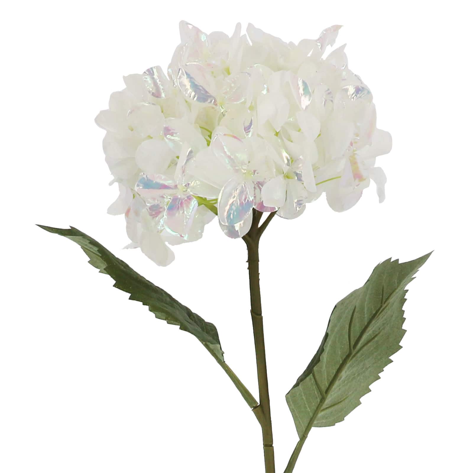 28&#x22; White Iridescent Hydrangea Stem by Ashland&#xAE;
