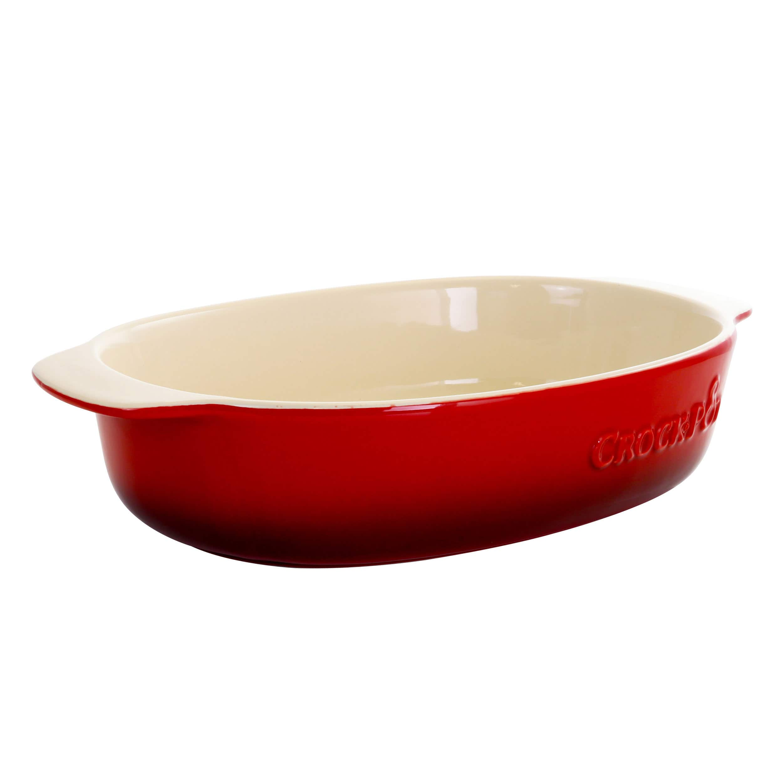 Crock-Pot 2.5qt. Red Stoneware Bake Pan