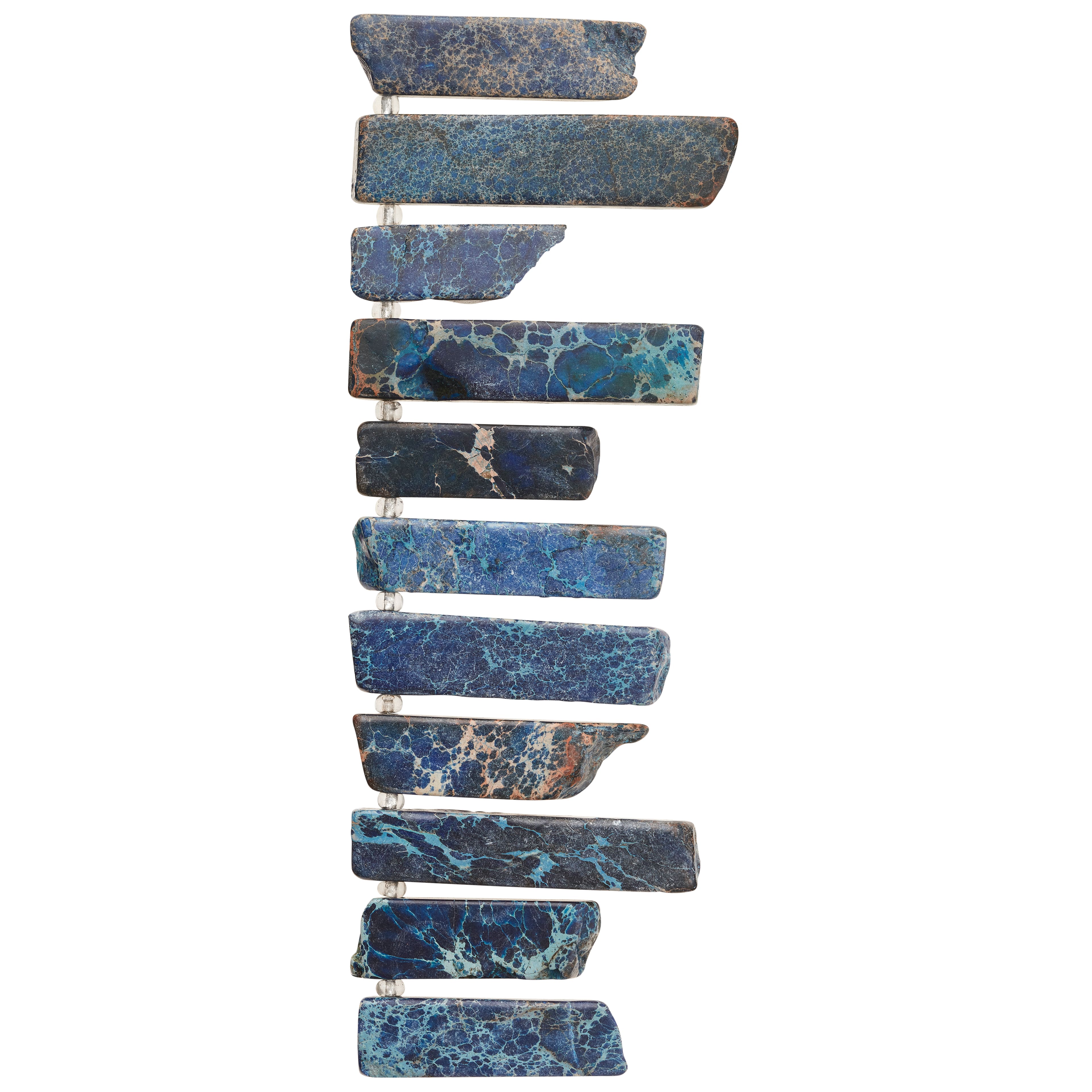 Blue Dyed Imperial Jasper Stick Beads by Bead Landing&#x2122;