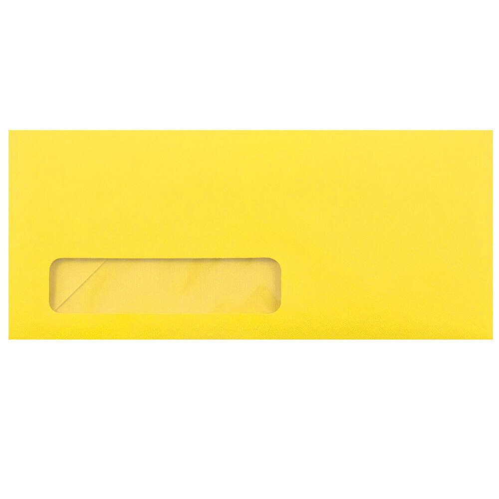 JAM Paper 4" x 9.5" Colored Business Window Envelopes, 50ct.