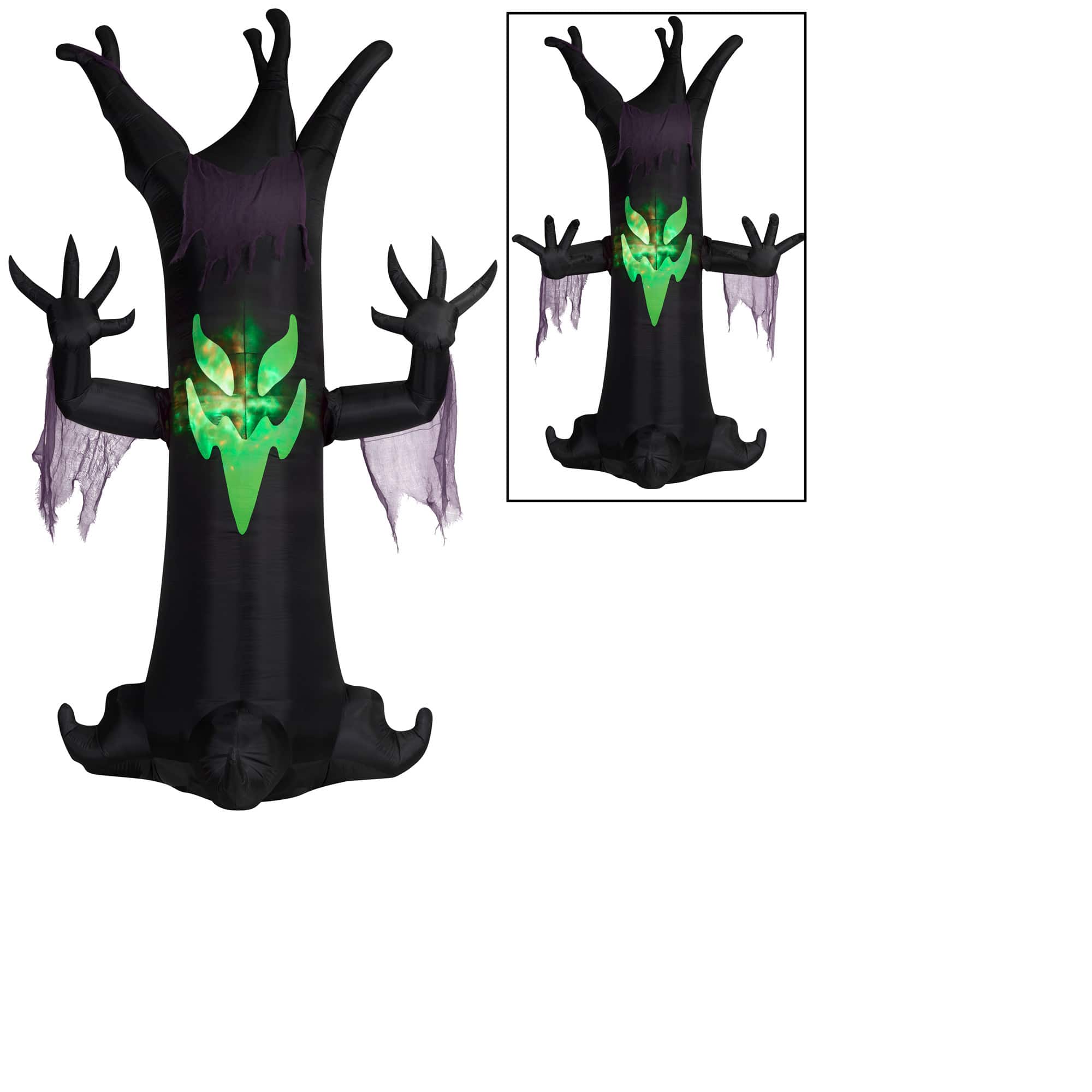 10.5ft. Animated Airblown® Inflatable Halloween Scary Tree with LED Fire & Ice Light Effect
