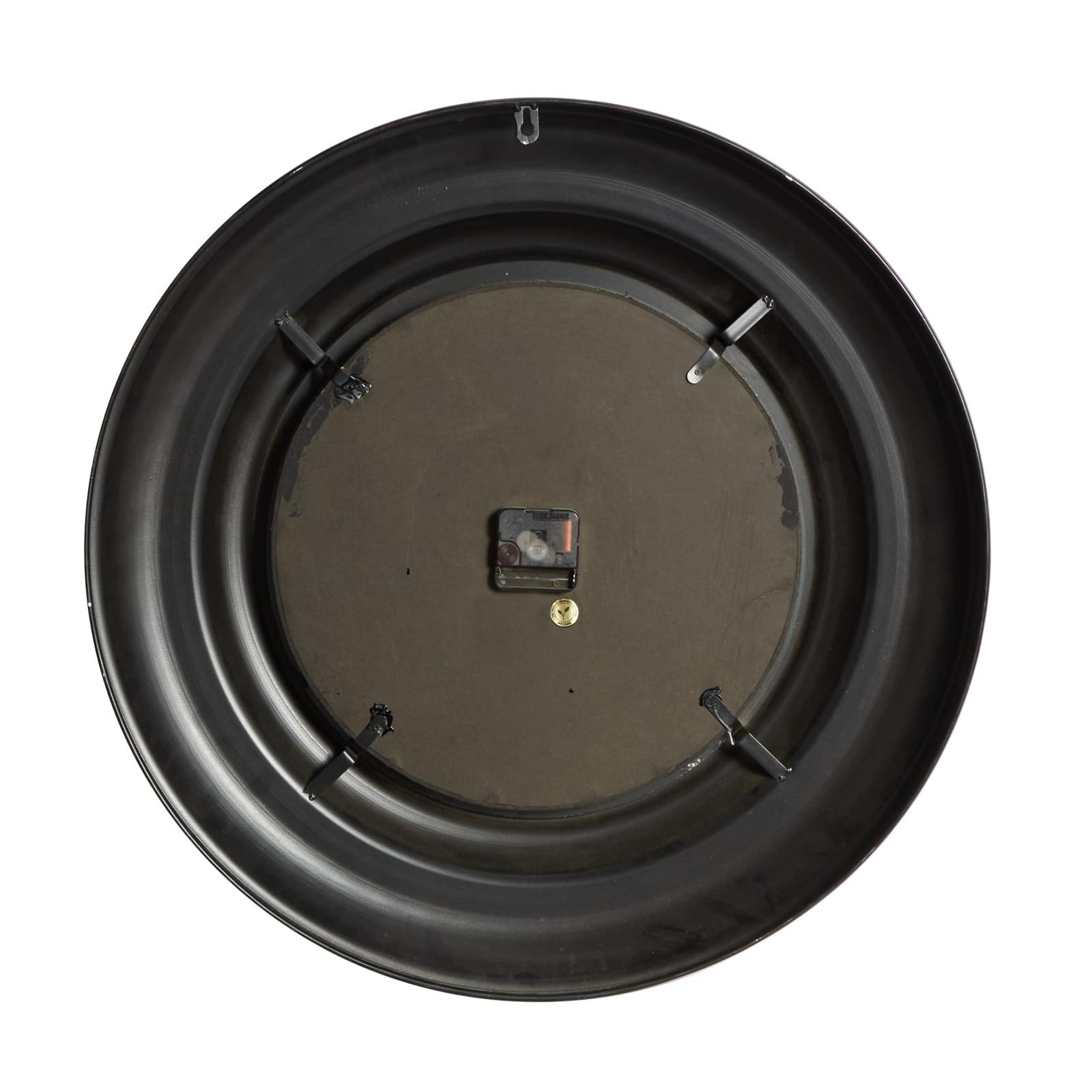 Brown Rustic Metal Wall Clock, 24&#x22; x 24&#x22;