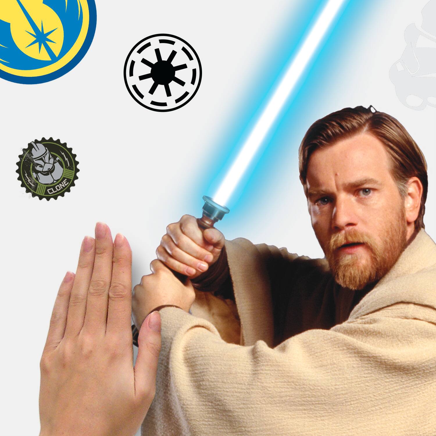 RoomMates Classic Obi-Wan Peel &#x26; Stick Giant Wall Decals