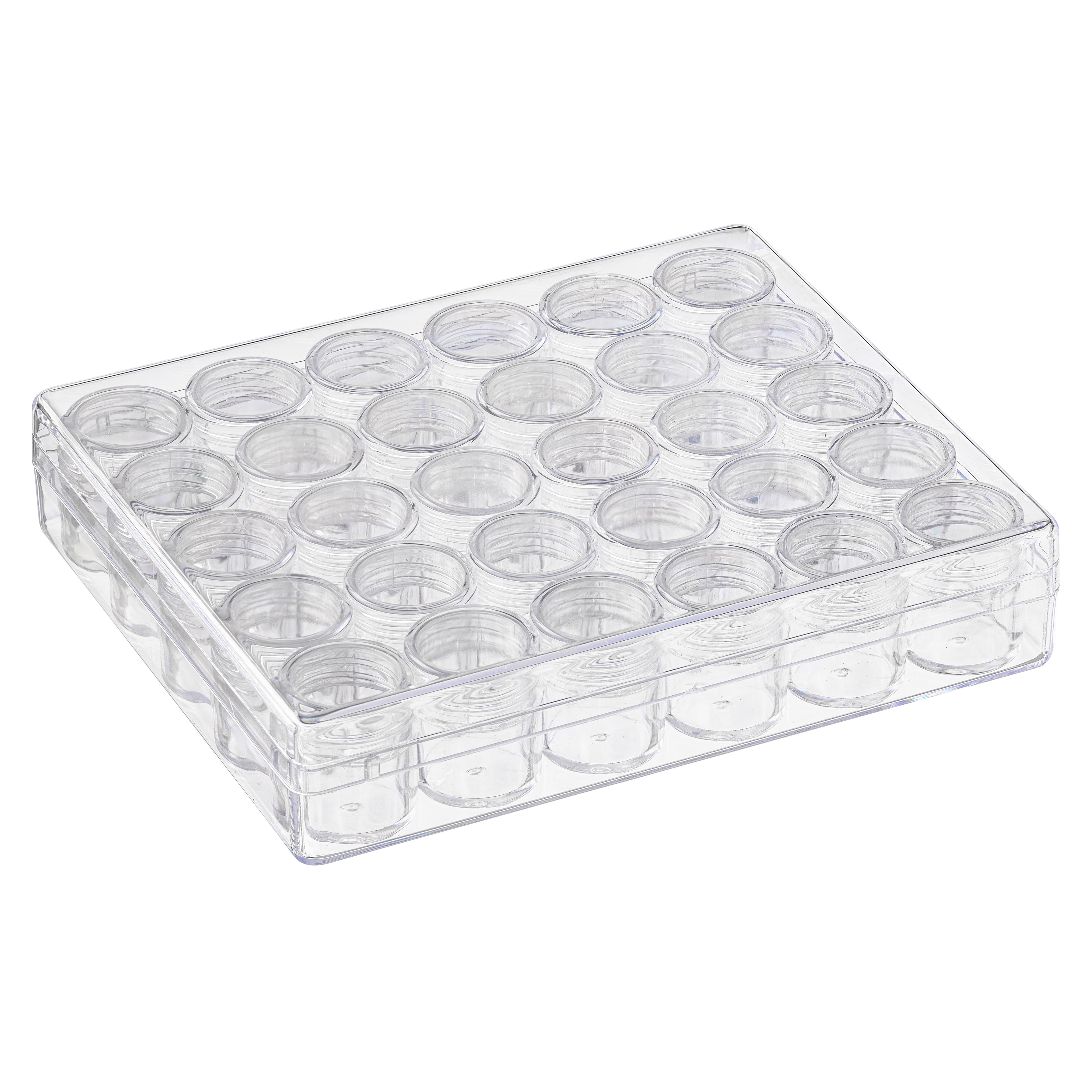 Fairnull 3 Layers 18 Compartments Clear Storage Box Container Jewelry Bead  Organizer Case 
