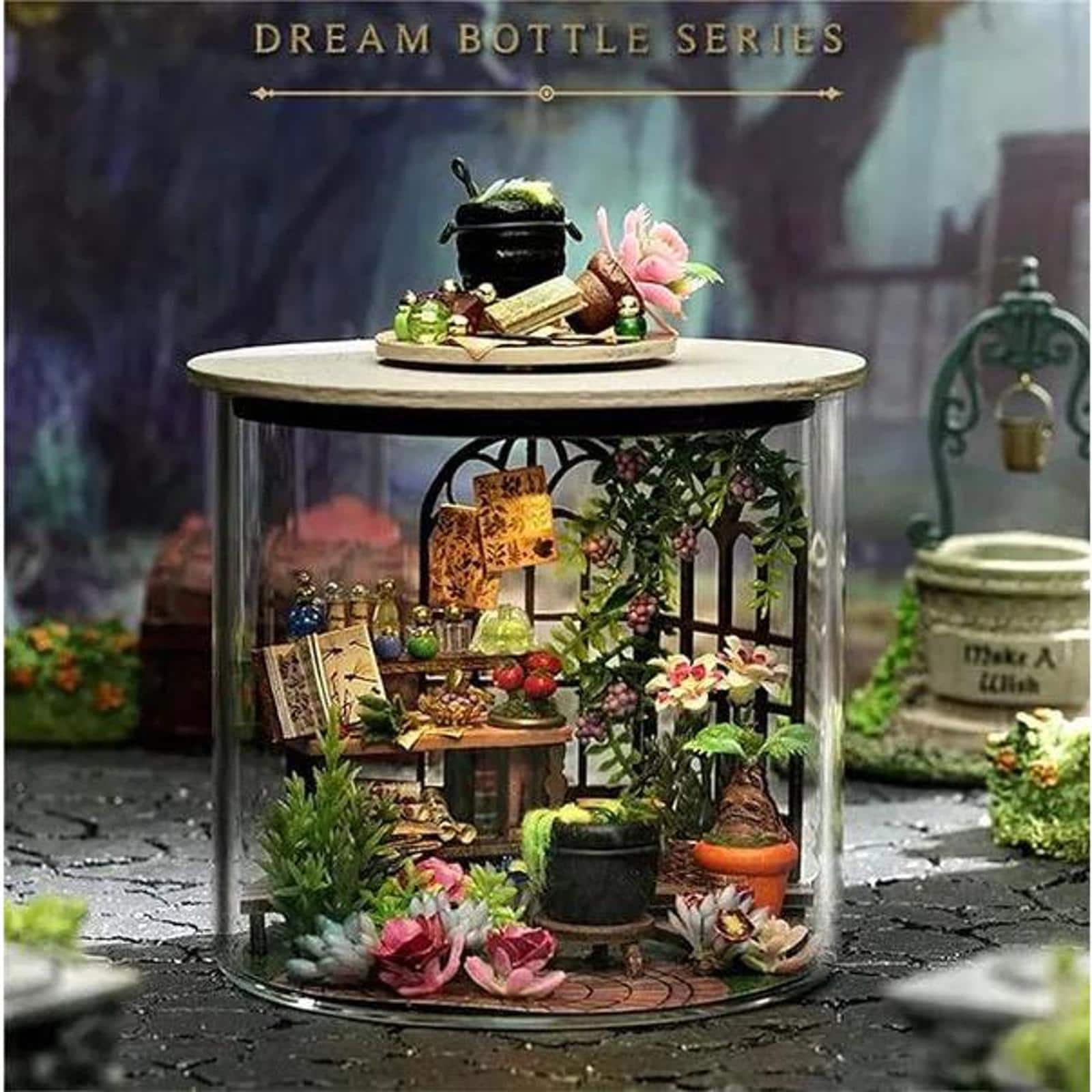 Wizardi Magic Garden Miniature Dollhouse Roombox Kit