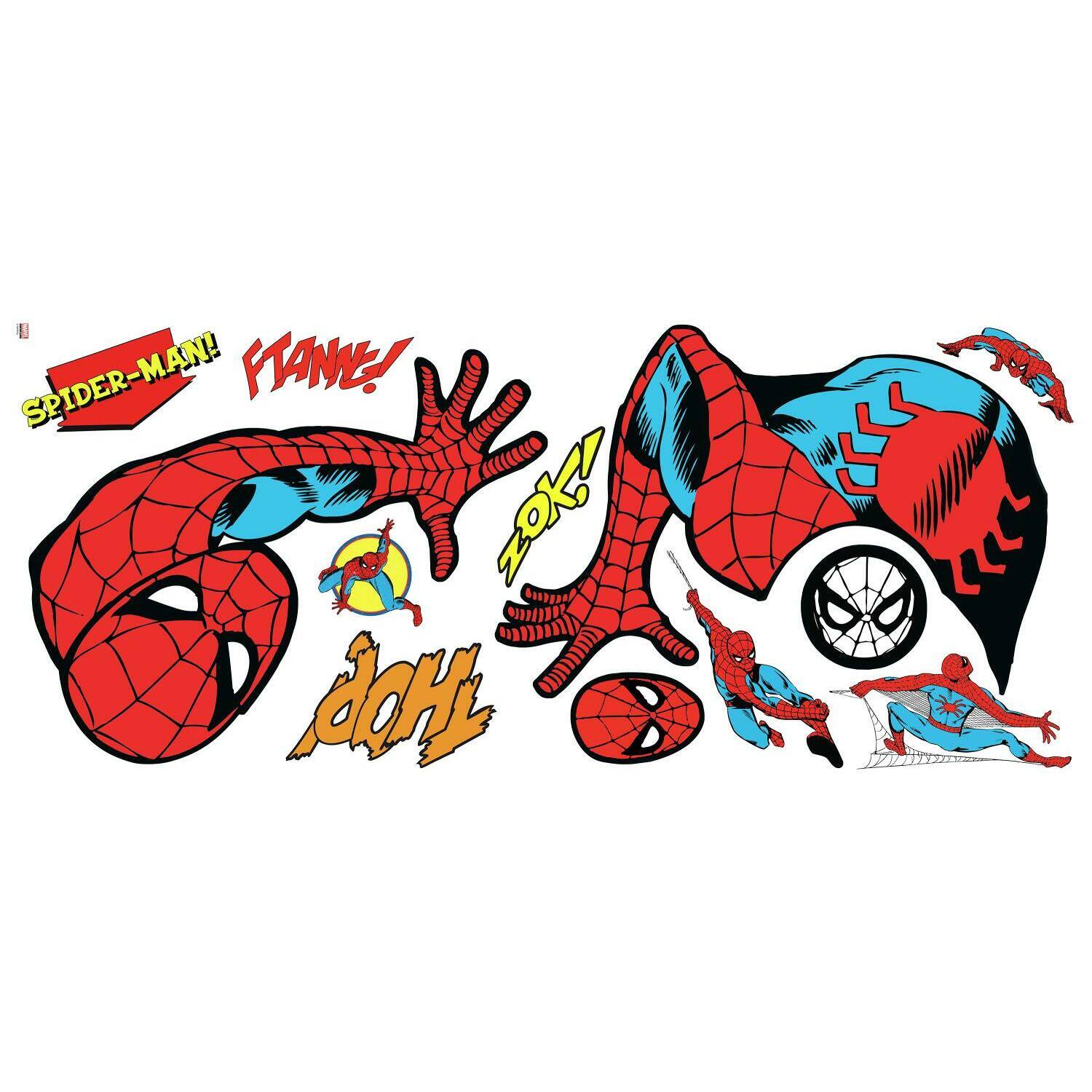 RoomMates Spiderman Comic Peel &#x26; Stick Giant Wall Decals