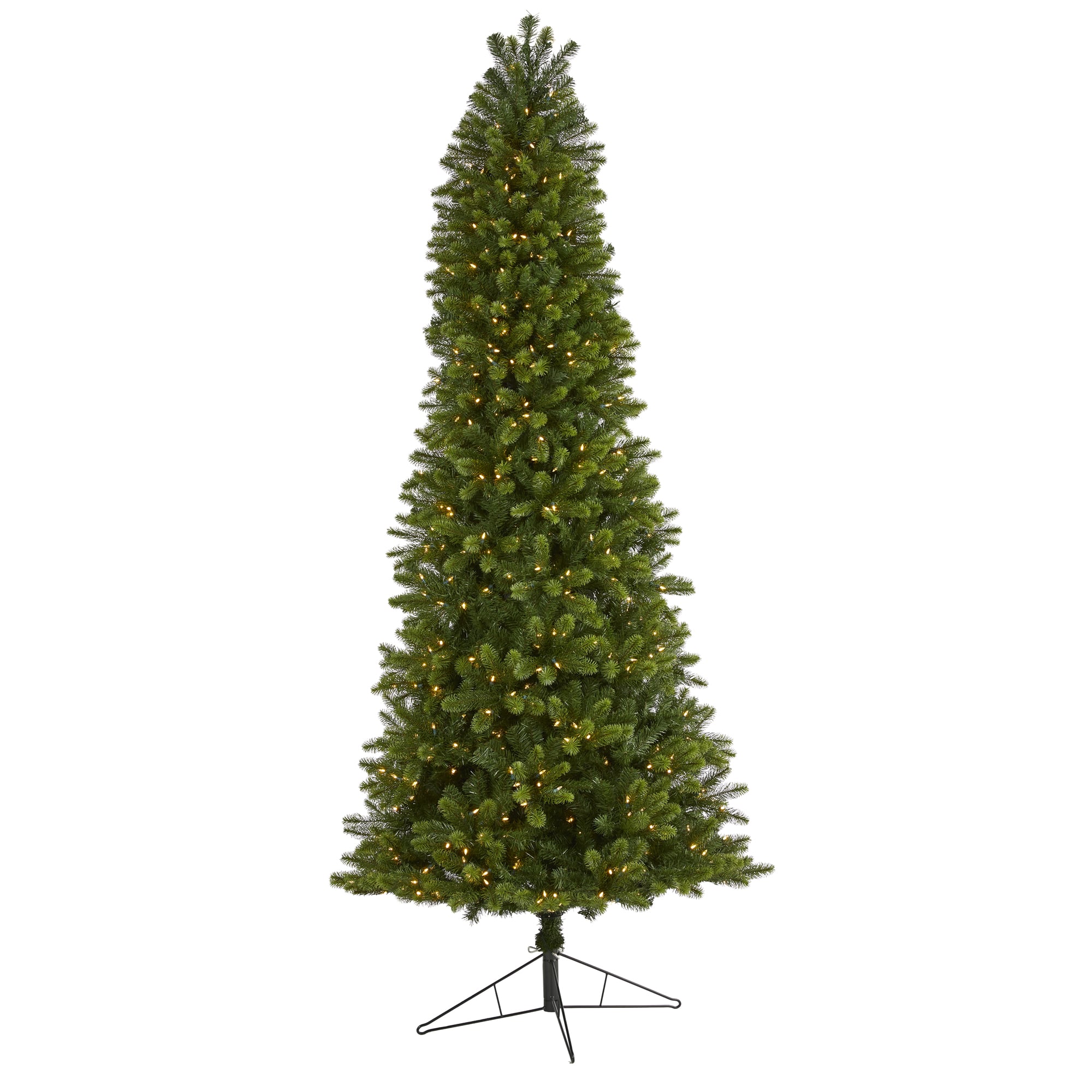 9ft. Pre-Lit Virginia Spruce Artificial Christmas Tree, Warm White LED Lights