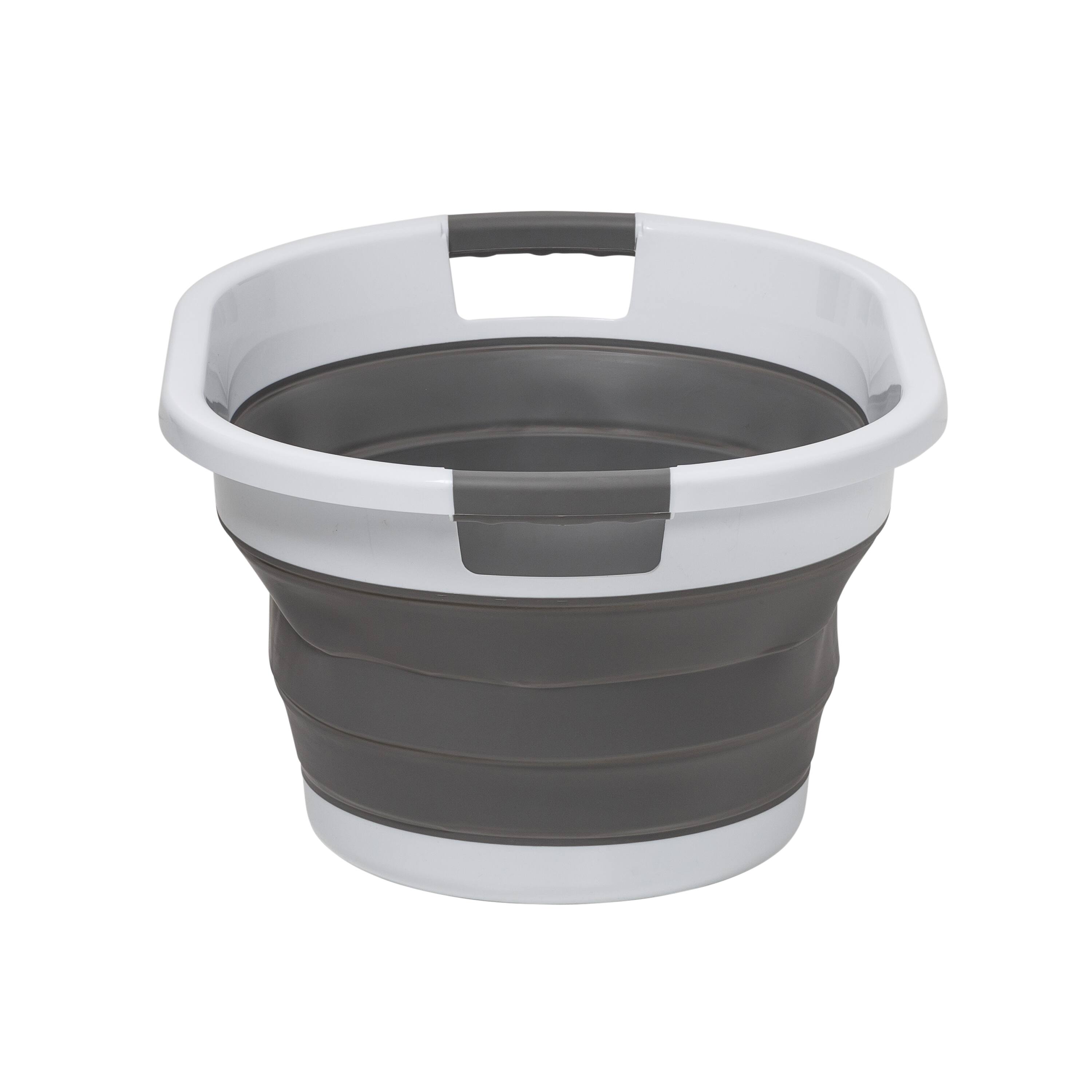 Honey Can Do 24&#x22; Collapsible Rubber Laundry Basket Set