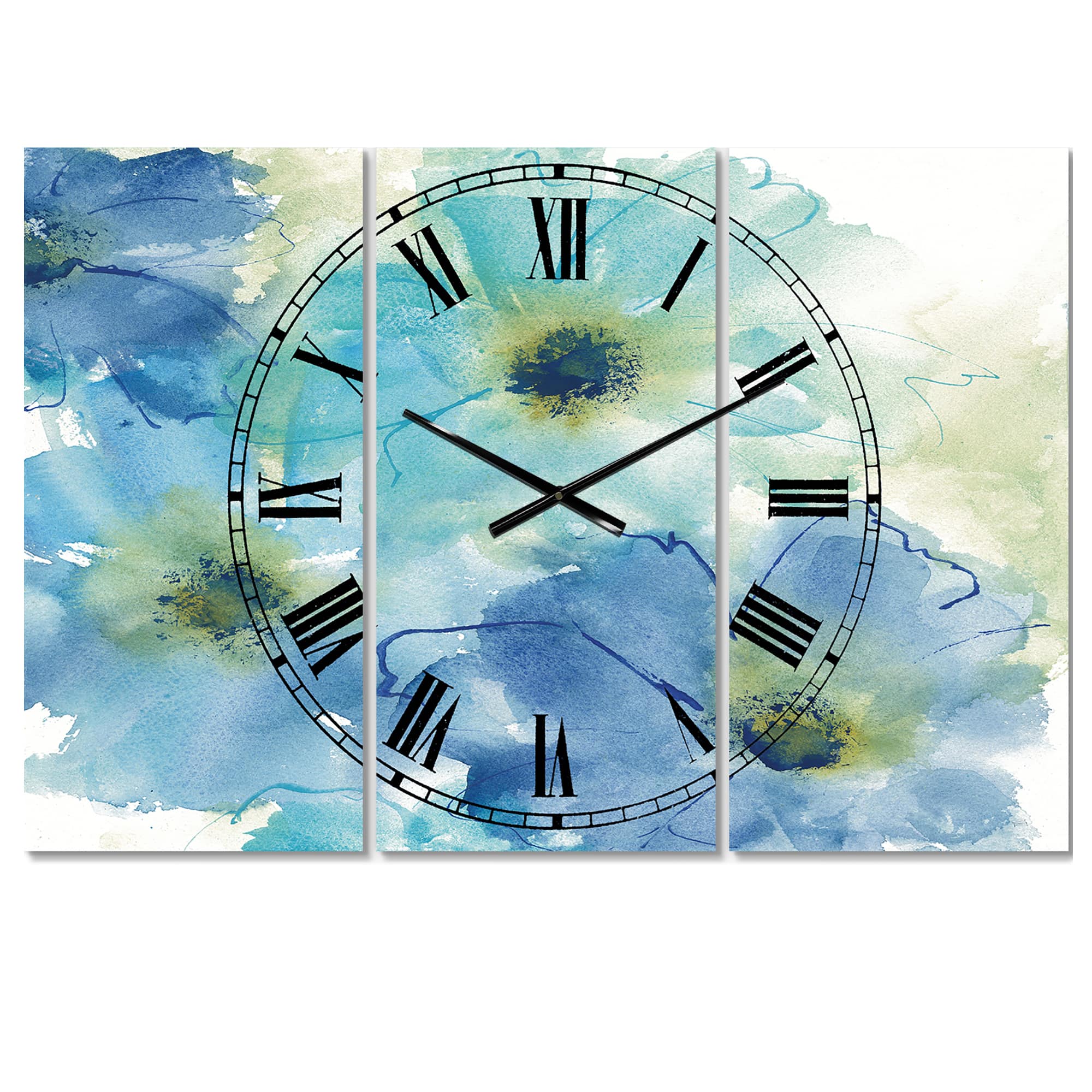Designart &#x27;Seashell Cosmos Ii Lodge Multipanel Wall Clock