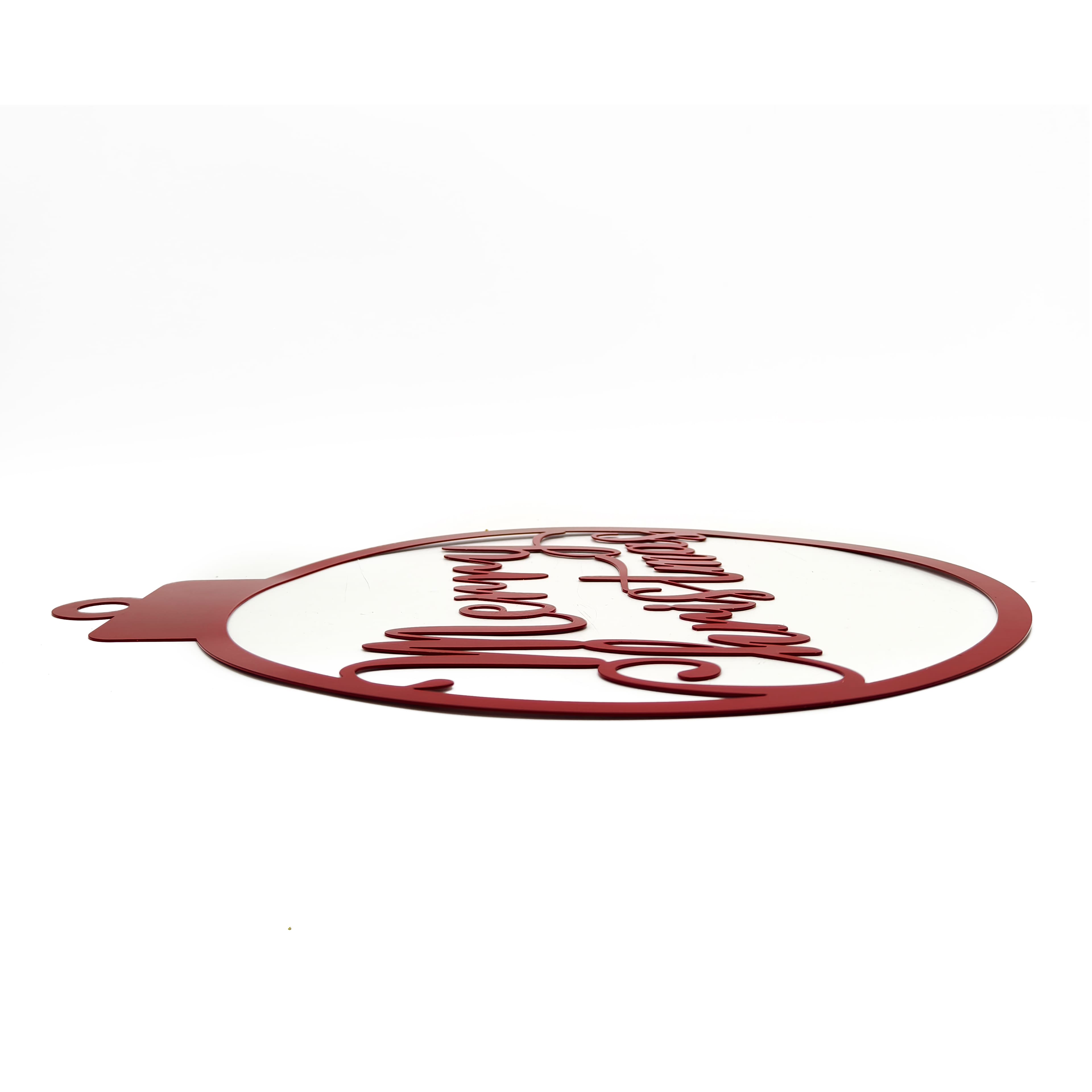 19&#x22; Red Merry Christmas Ornament Wall Sign by Ashland&#xAE;