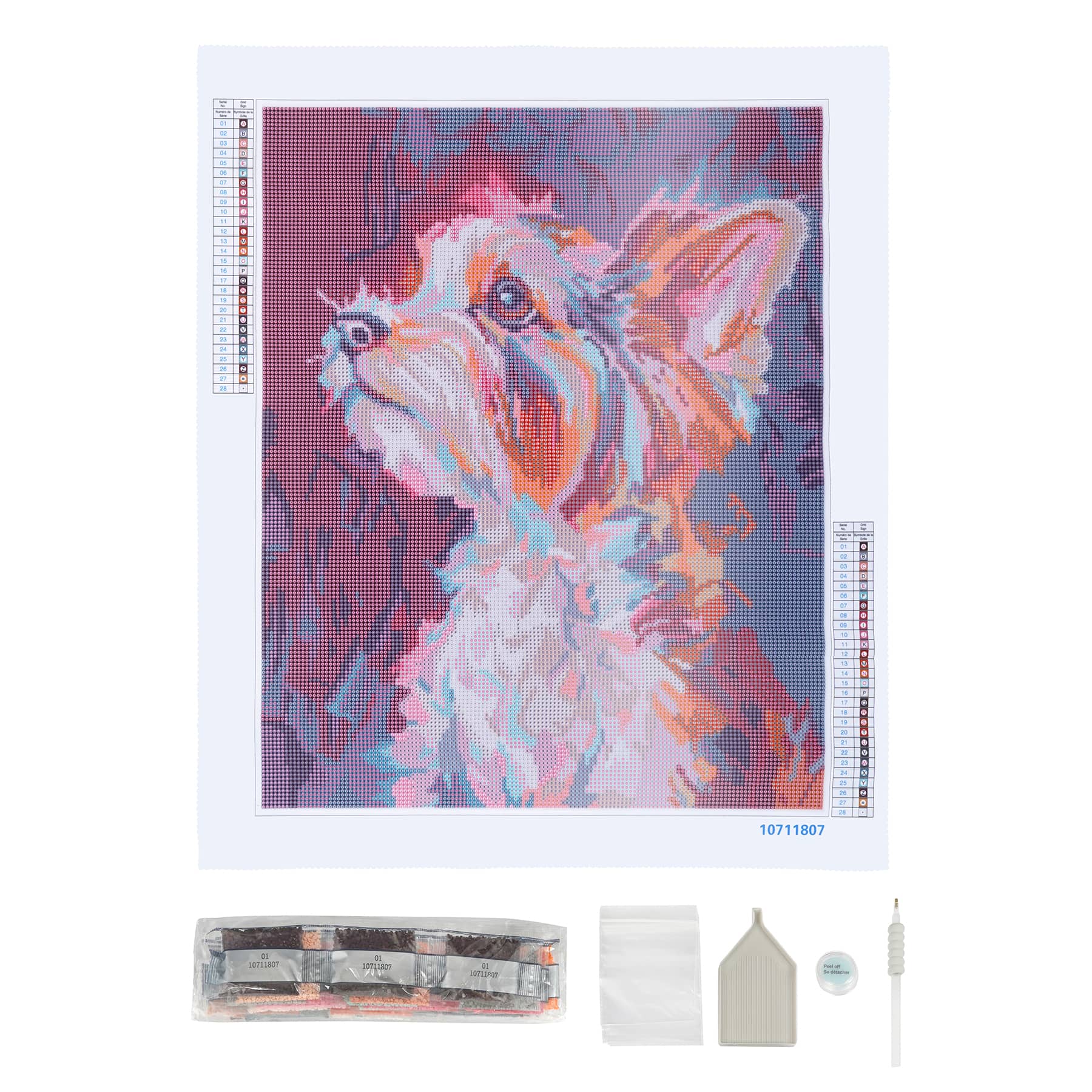 COLORFUL DOG 1 Diamond Painting Kit – DAZZLE CRAFTER