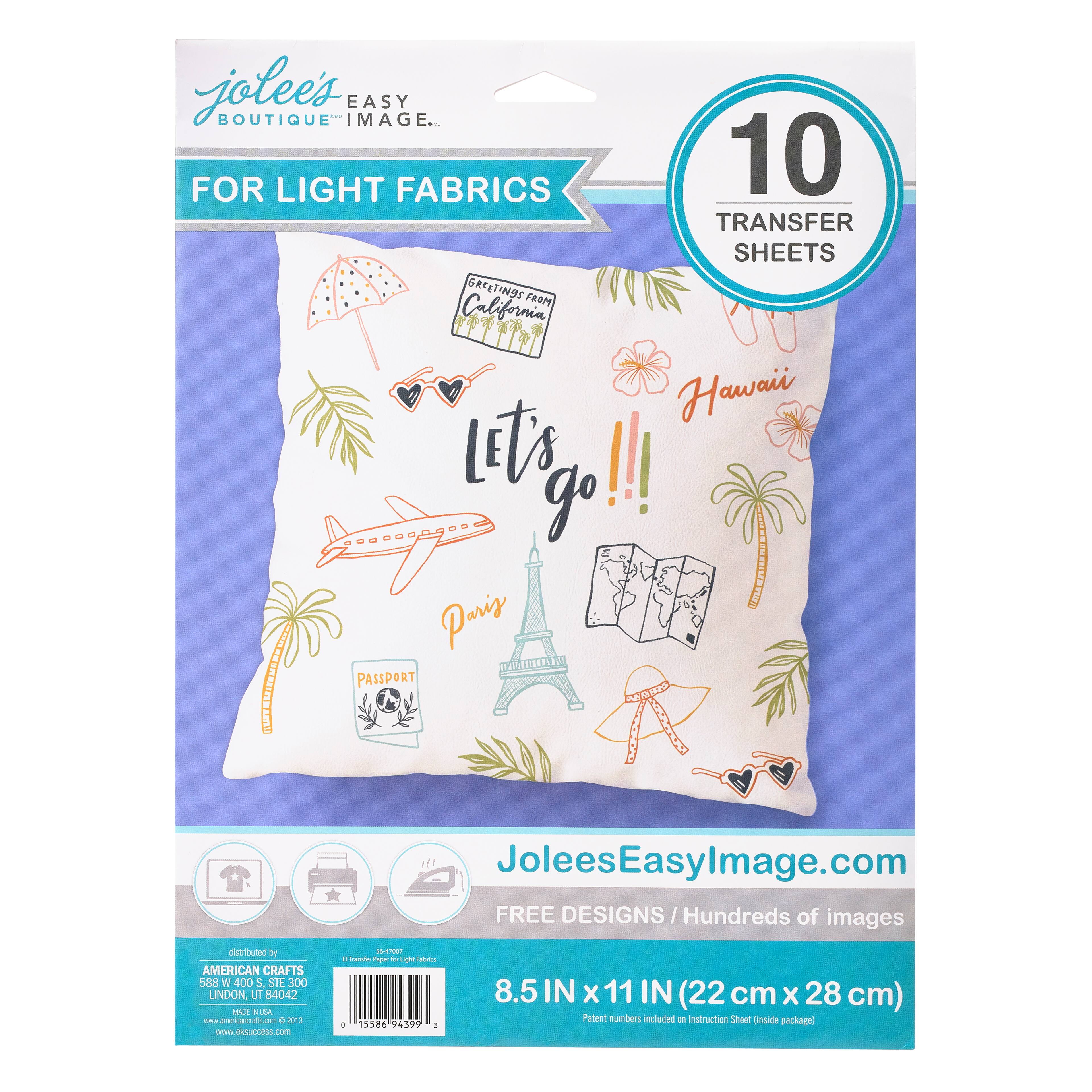 Jolee s Boutique Iron on Transfer Paper For White Fabric