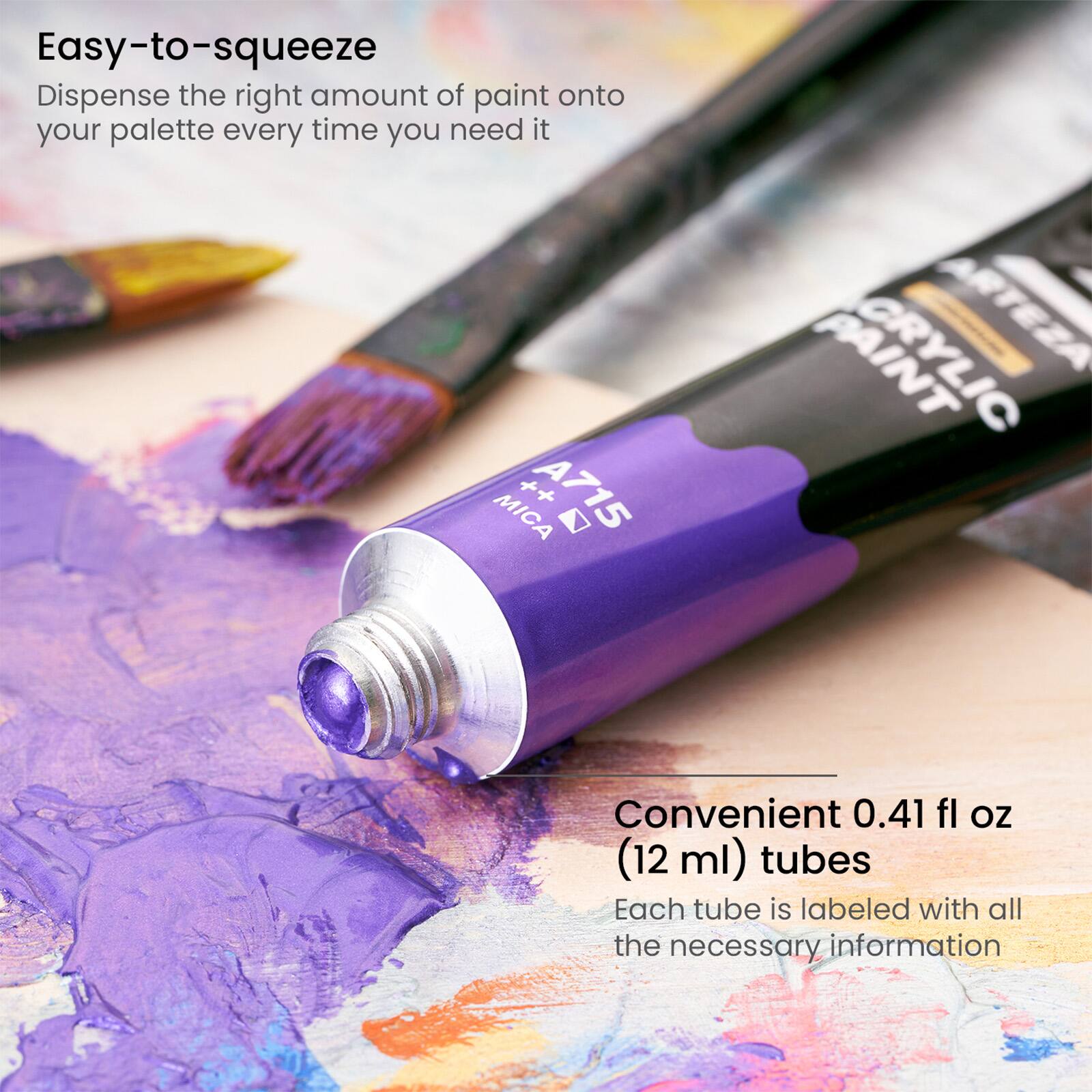 Arteza® Metallic Acrylic Paint Sampler Set