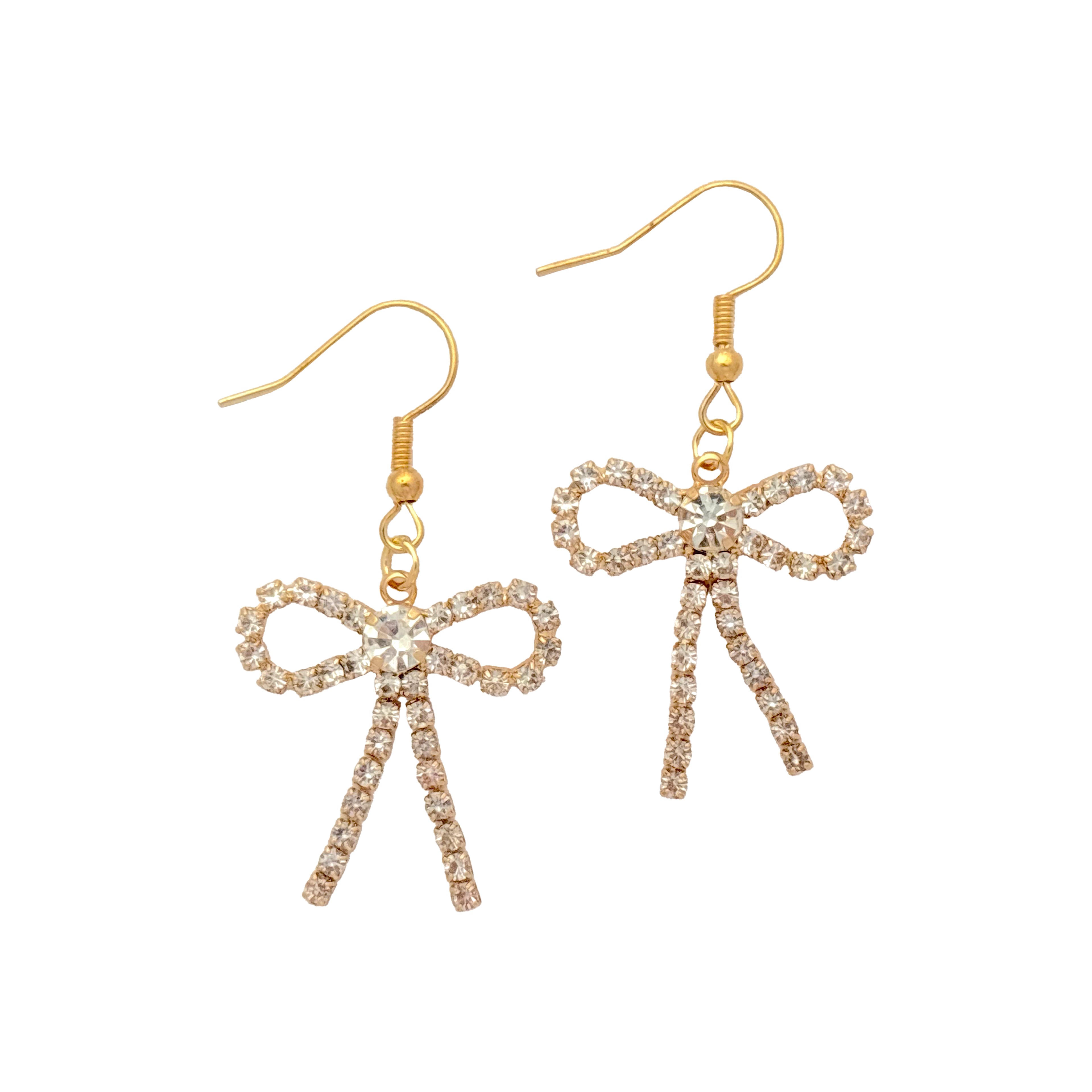 Blue Moon Studio&#x2122; Gold-Colored Claw Chain Bow Charms, 2ct.