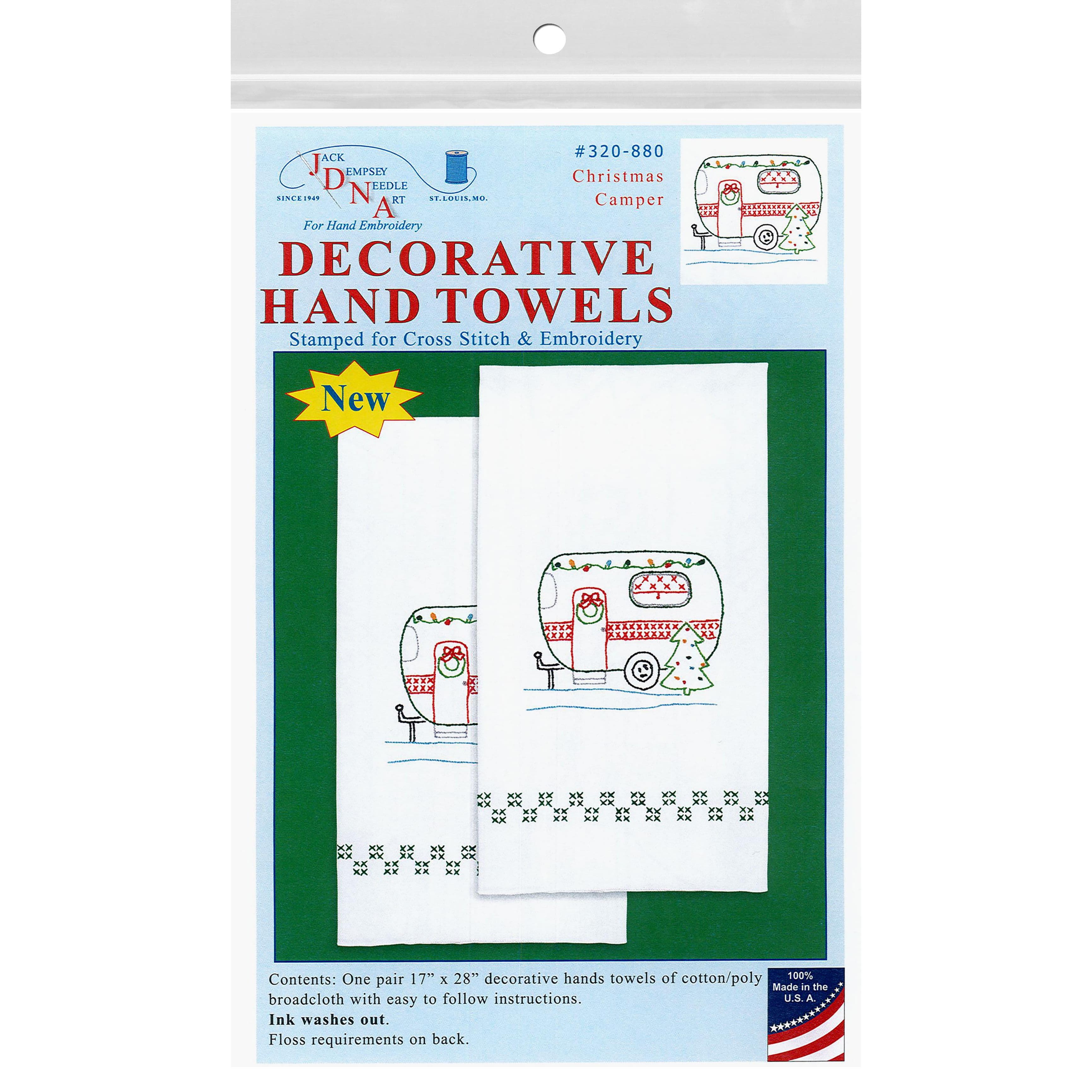 Jack Dempsey Christmas Camper Decorative Hand Towel Set