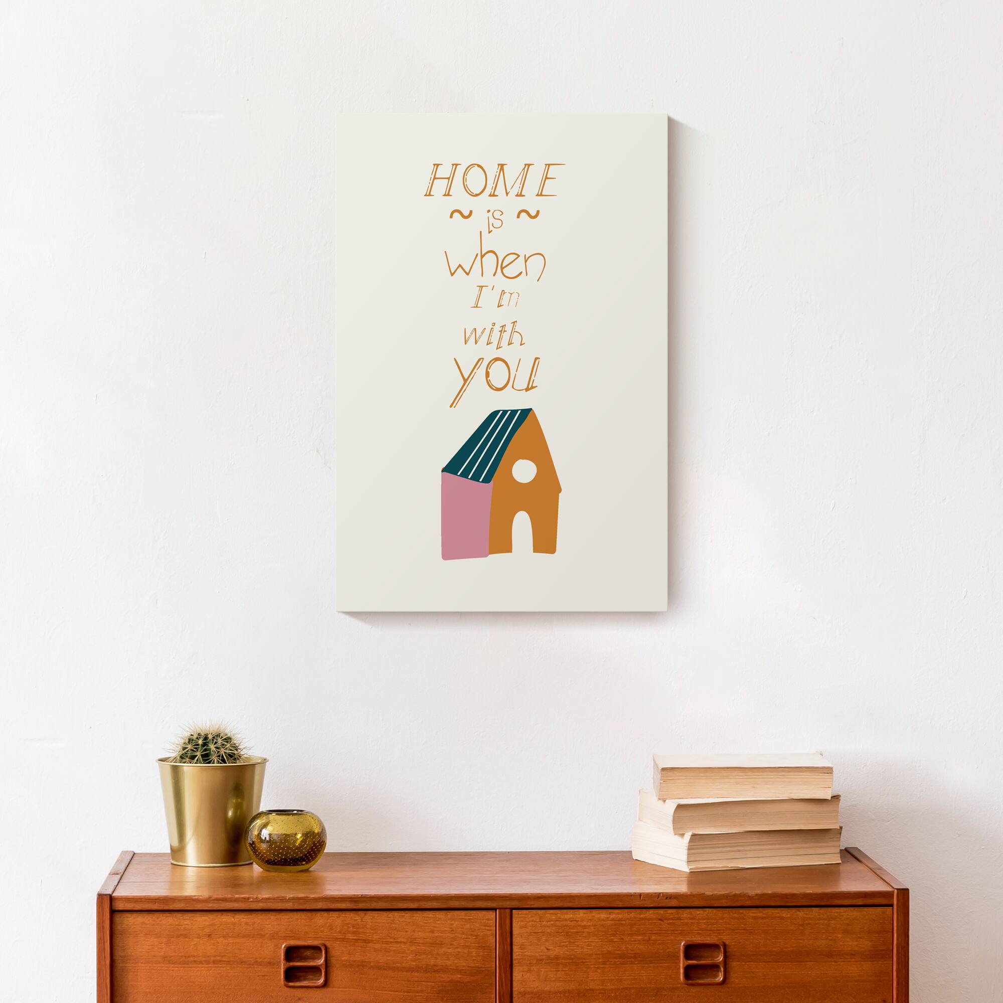 Home is With You Canvas Wall Art