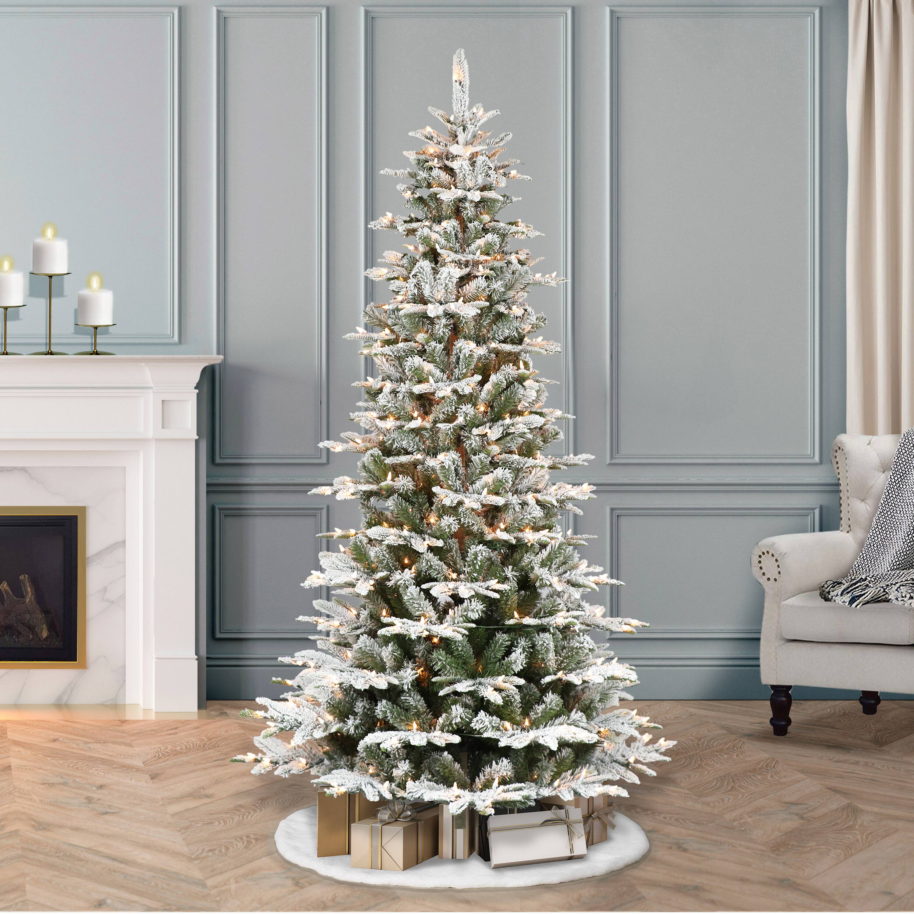 7.5ft. Pre-Lit Aspen Fir Artificial Christmas Tree, Clear Lights