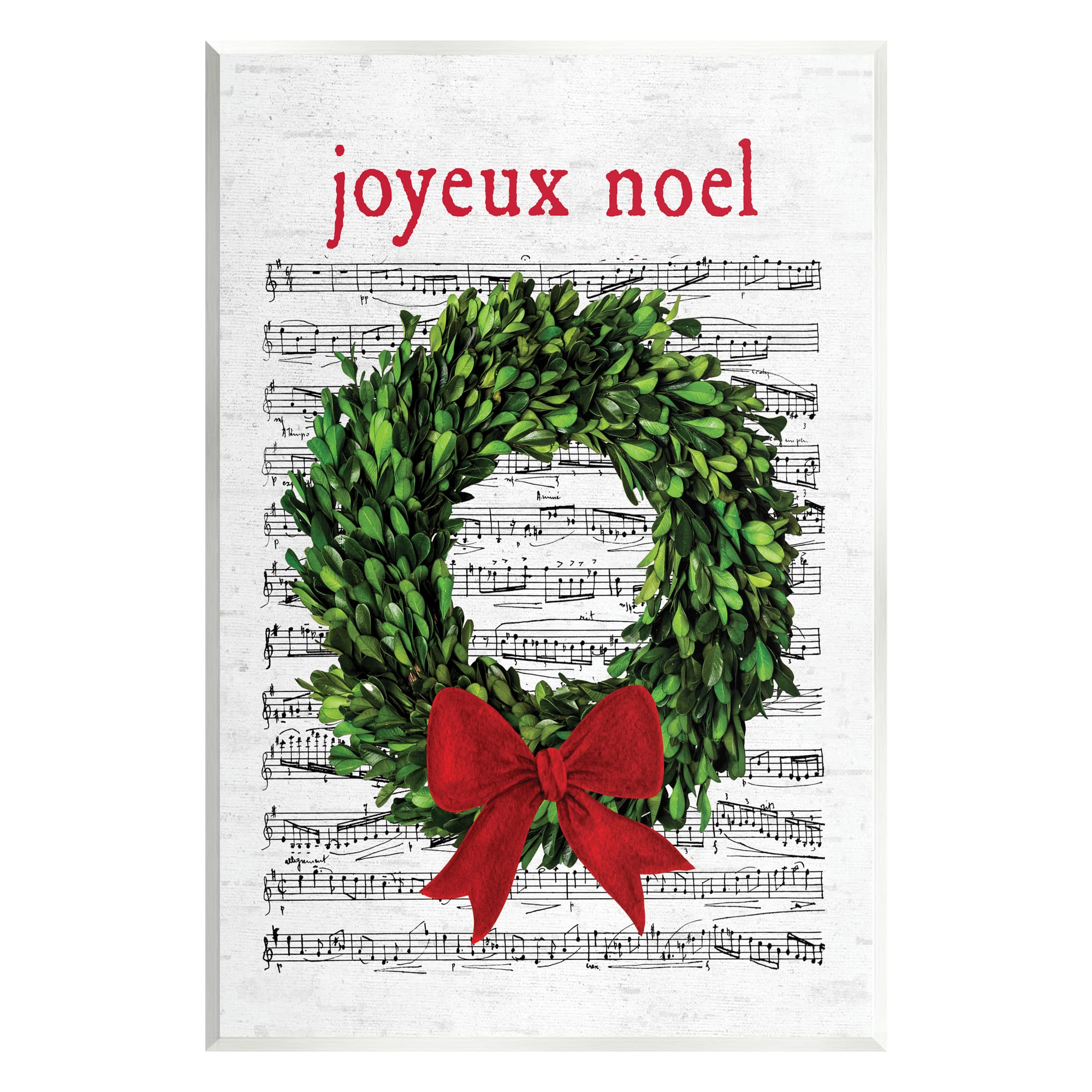 Stupell Industries Joyeux Noel Vintage Song Wall Plaque Art