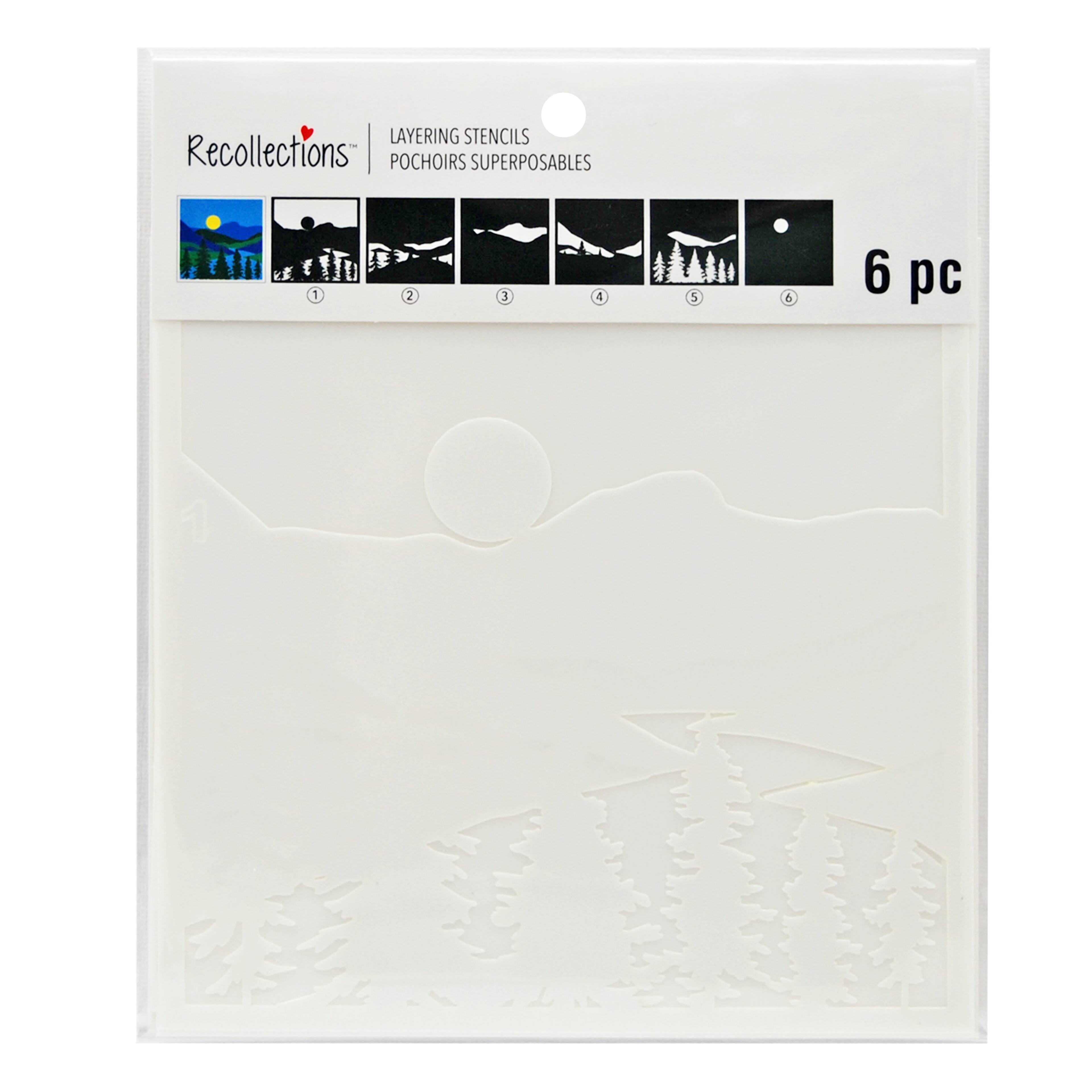 Lake Landscape Layering Stencils by Recollections™