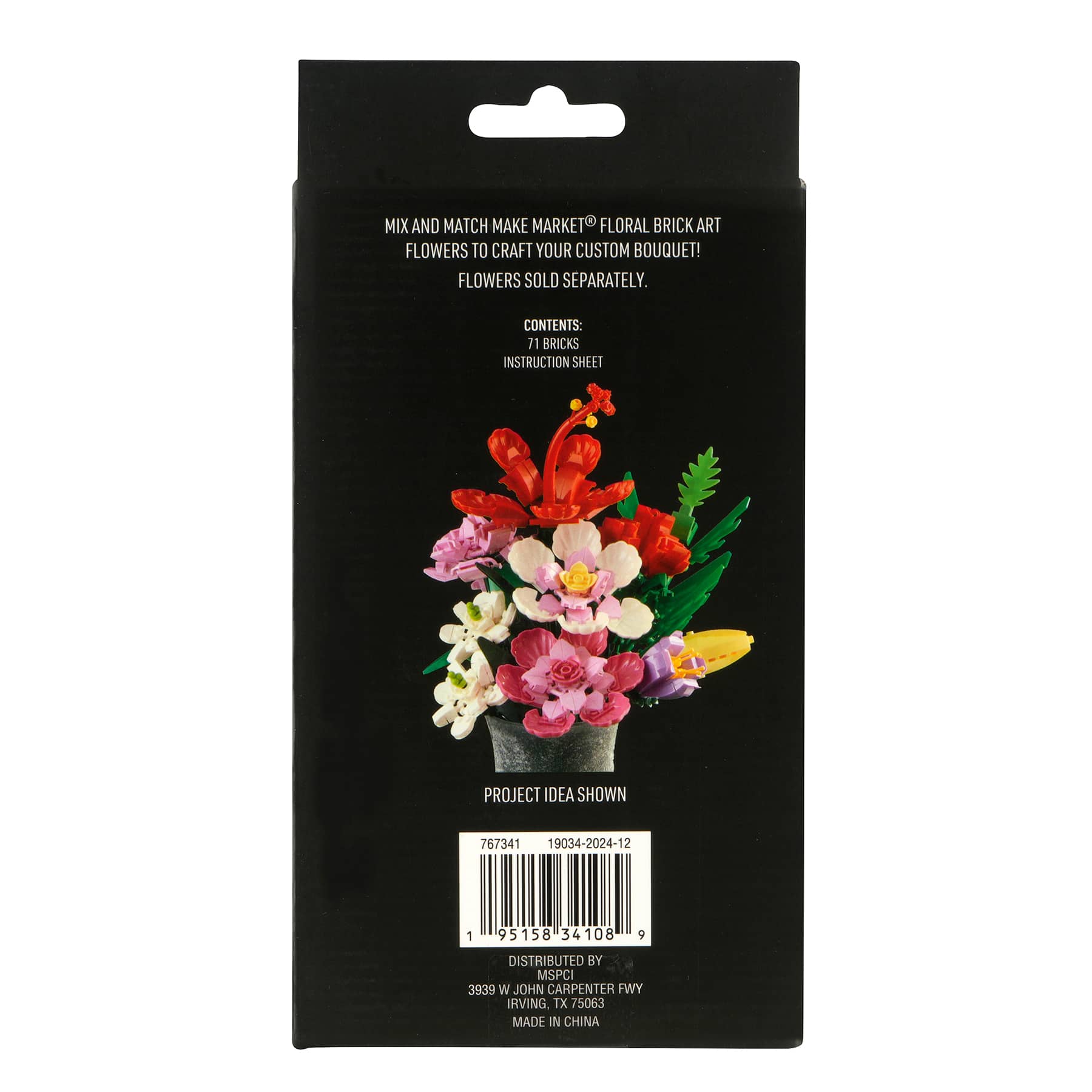 White Magnolia Floral Brick Art Kit by Make Market&#xAE;