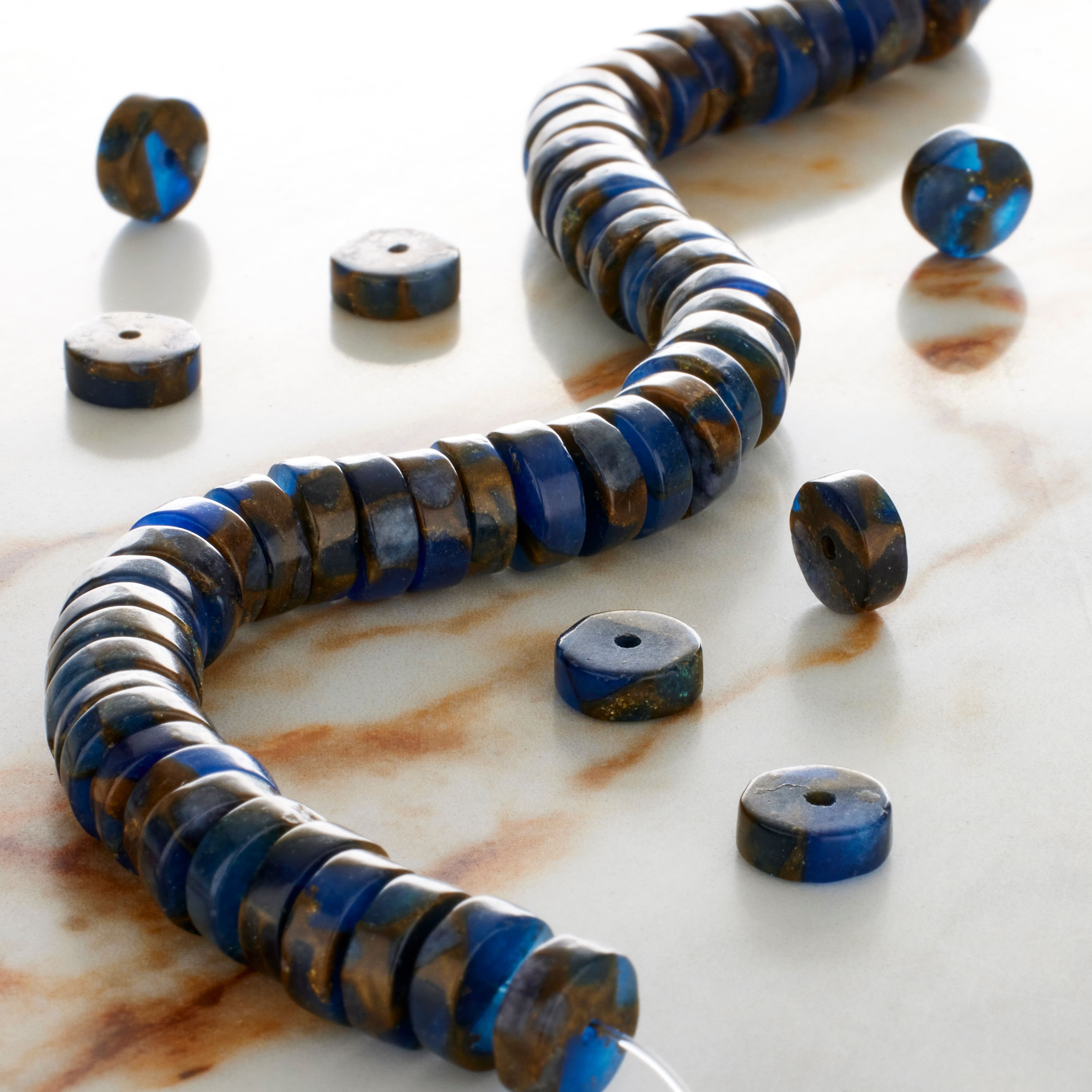 Impression Jasper Heishi Beads by Bead Landing&#x2122;