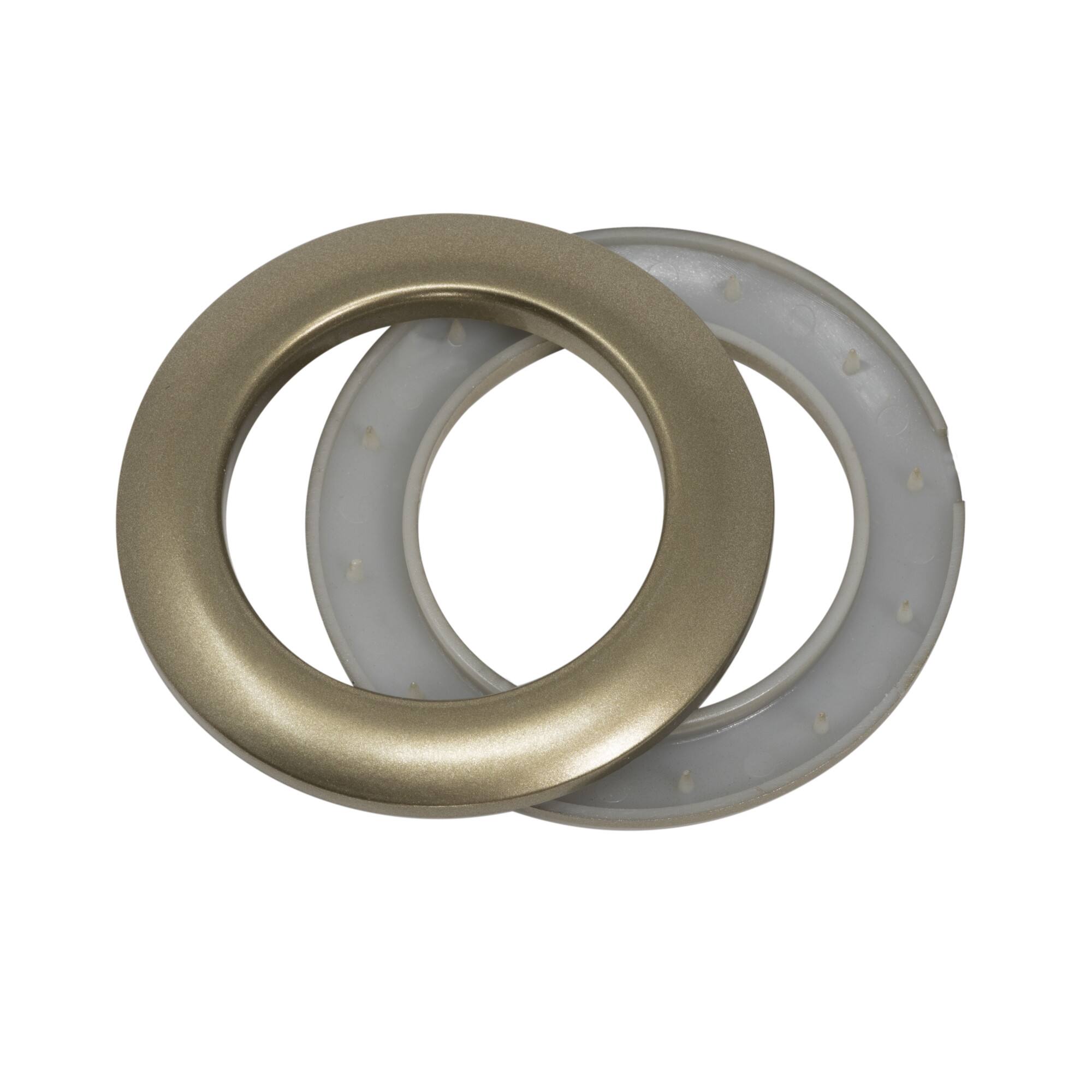Dritz&#xAE; Home 1.5&#x22; Antique Gold Curtain Grommets, 16 Sets