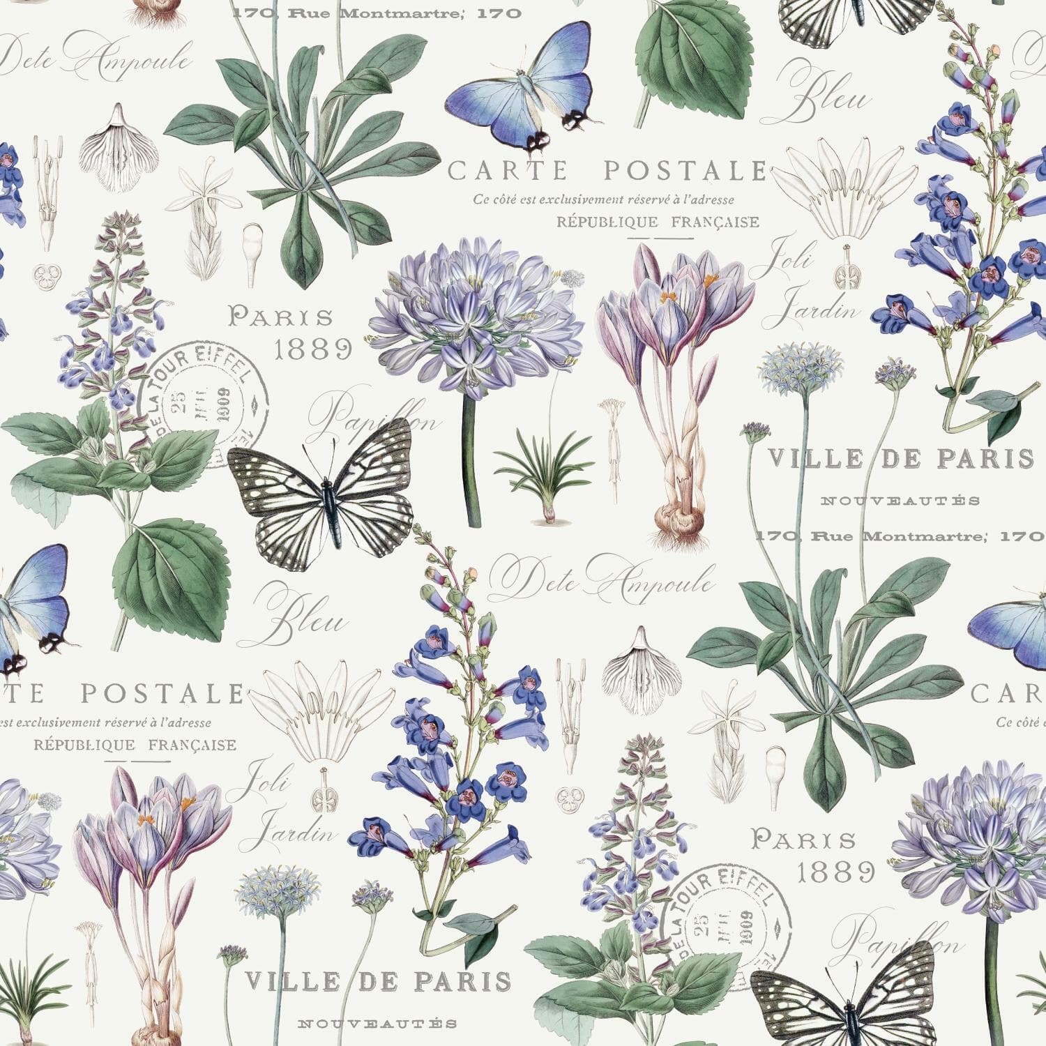 RoomMates Butterfly Botanical Peel &#x26; Stick Wallpaper
