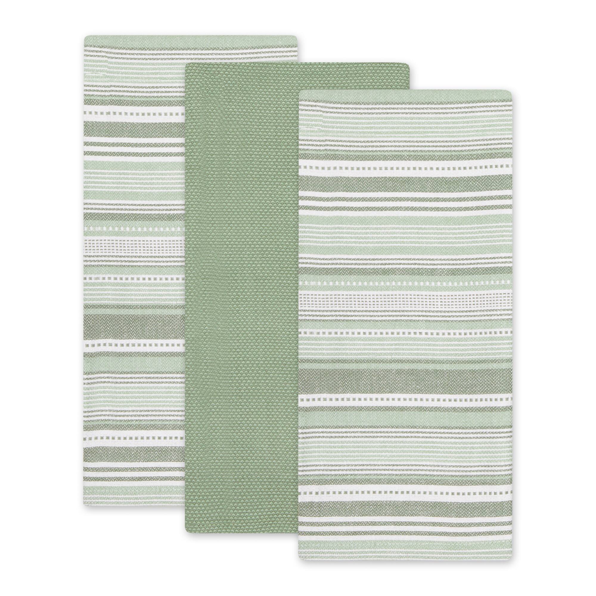 DII&#xAE; Urban Stripe Dish Towels, 3ct.