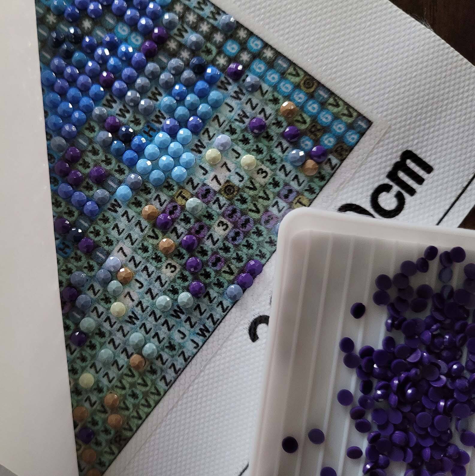 Sparkly Selections 50" x 60" The 10th Life Diamond Painting Kit, Round Diamonds