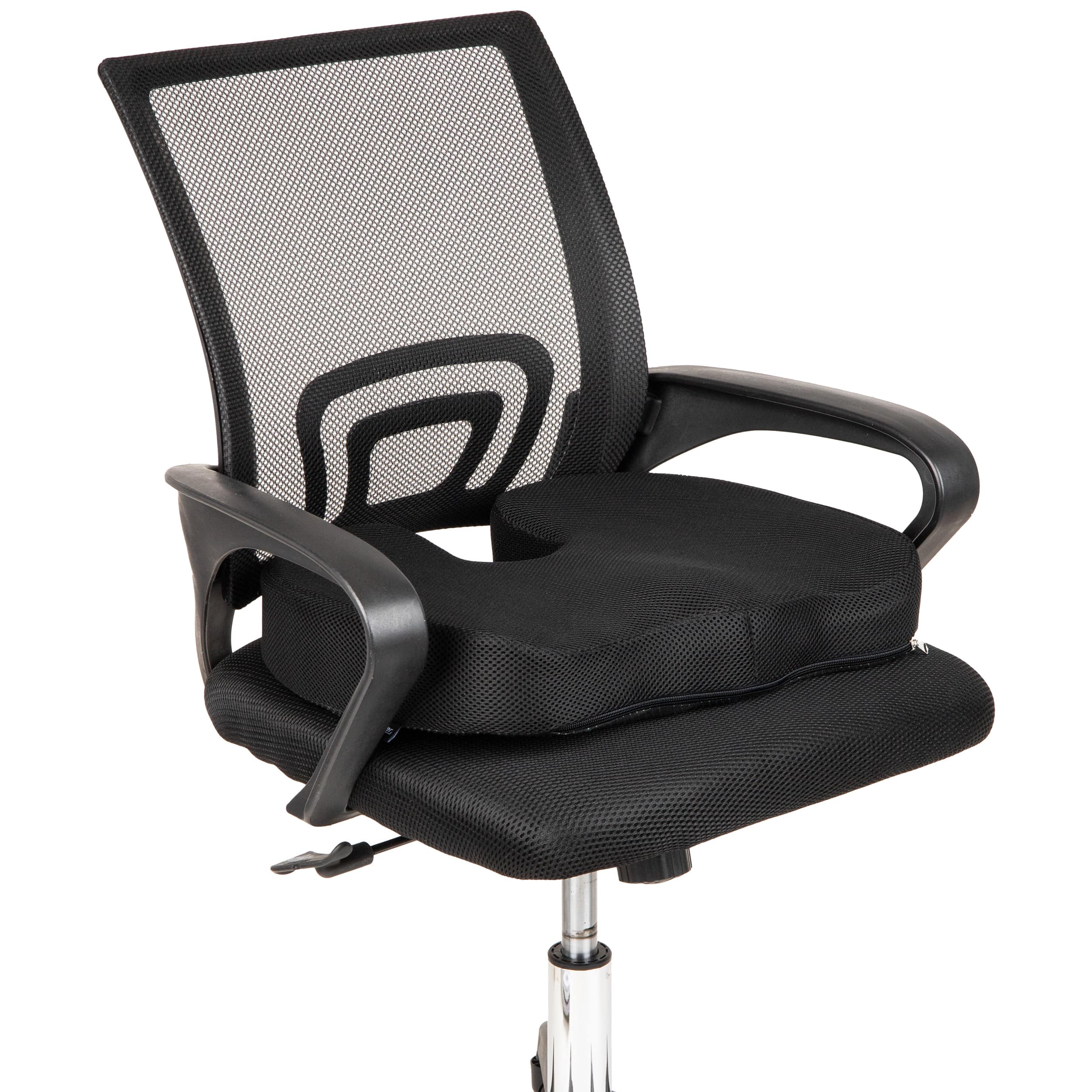 Mind Reader Memory Foam Seat Cushion with Air-Cloud Technology, Black