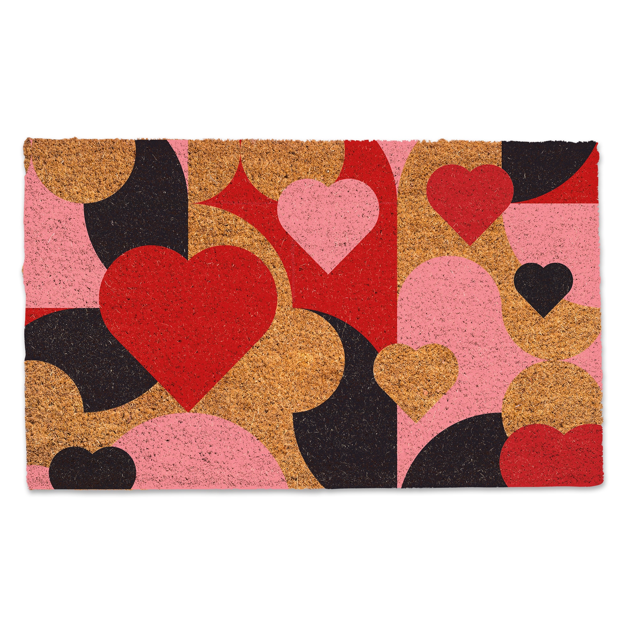 Mid Mod Heart Pattern Doormat
