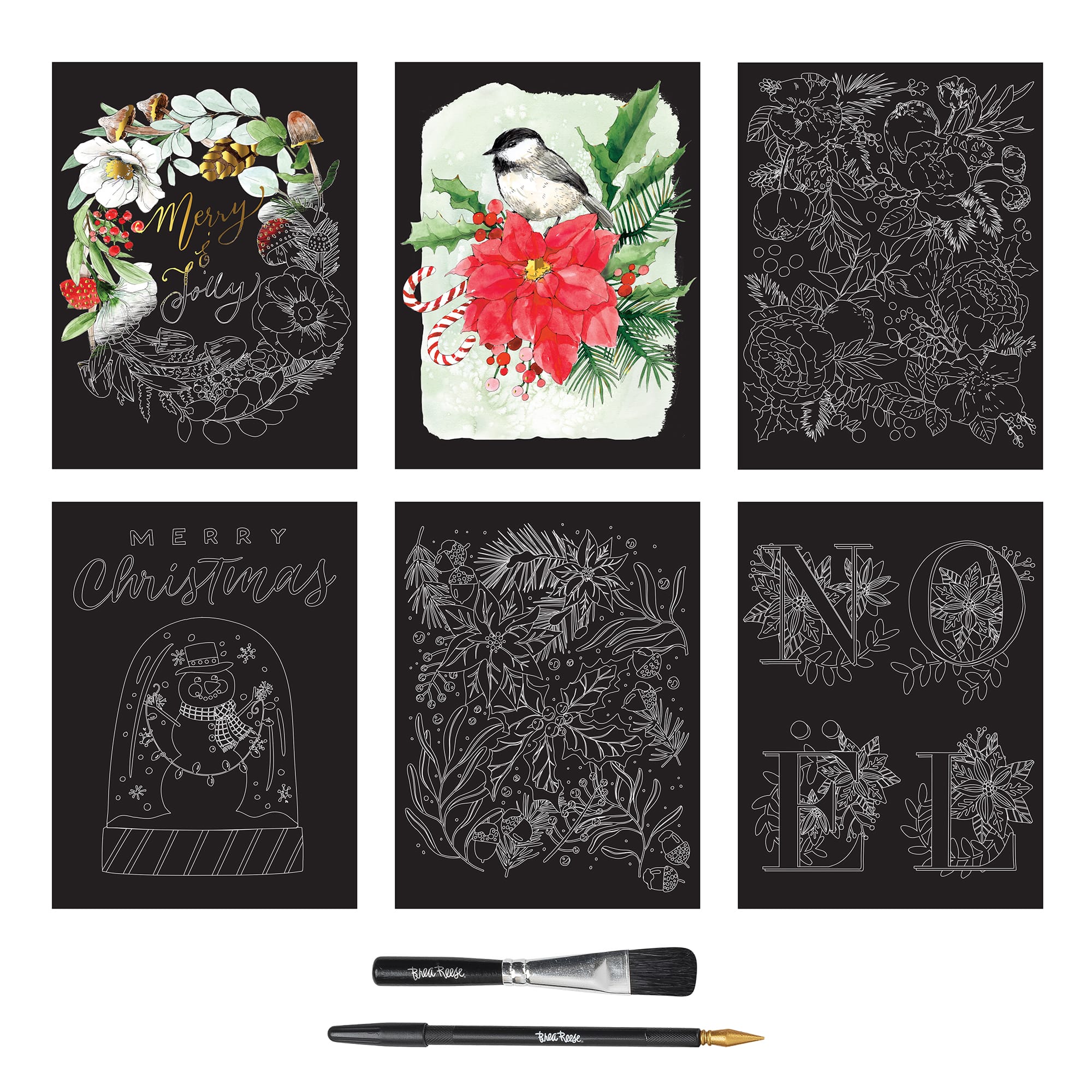 Brea Reese&#x2122; 9&#x22; x 12&#x22; Garland Scratch Art Paper Pad