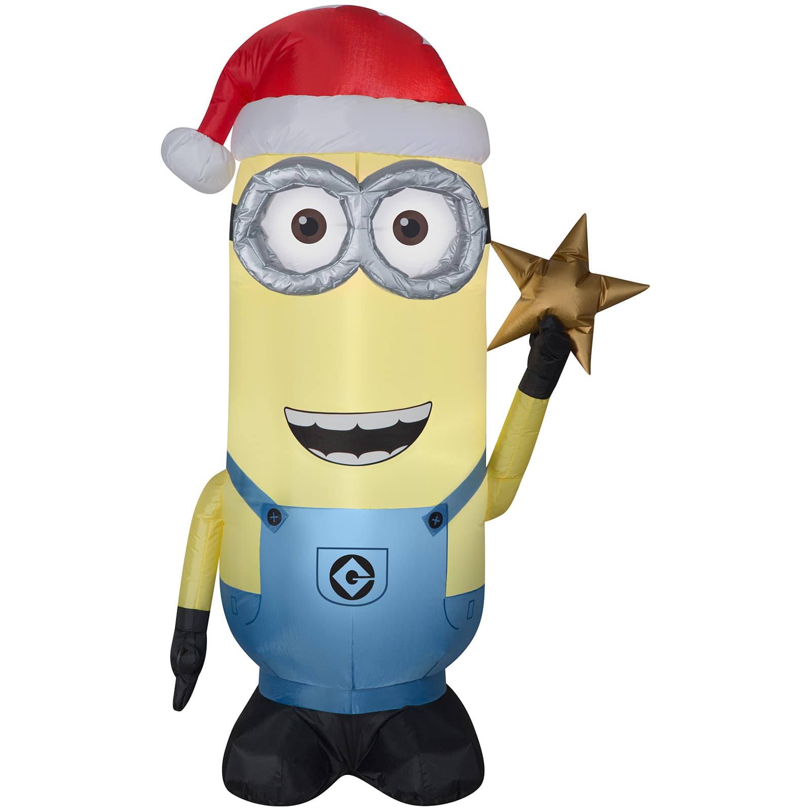 5ft. Airblown&#xAE; Inflatable Christmas Minion Kevin with Star
