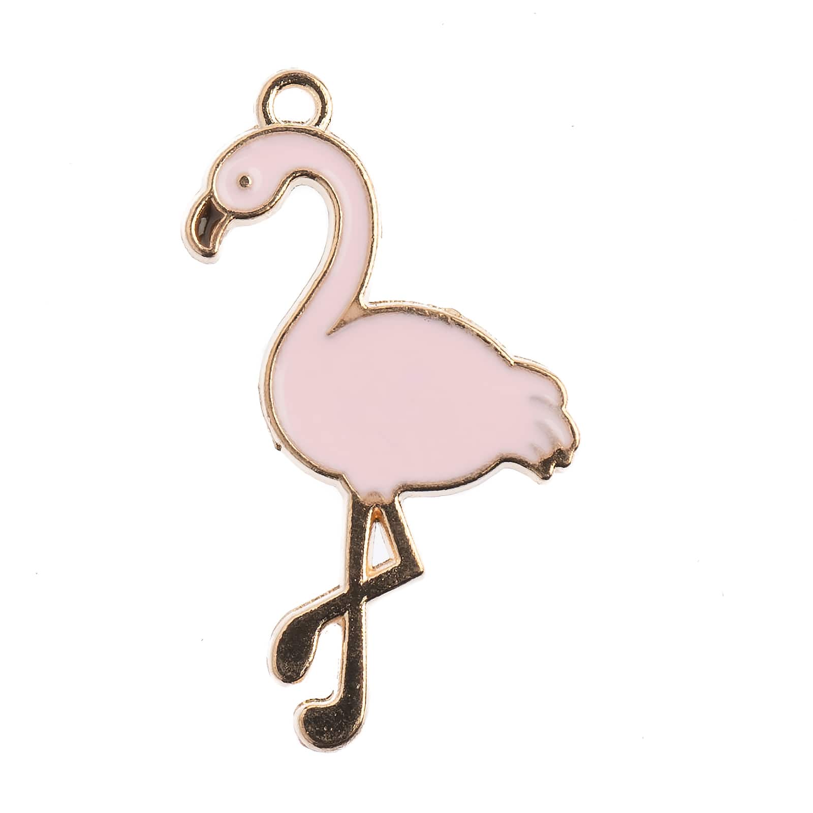 John Bead Sweet &#x26; Petite Light Pink Flamingo Charms, 8ct.