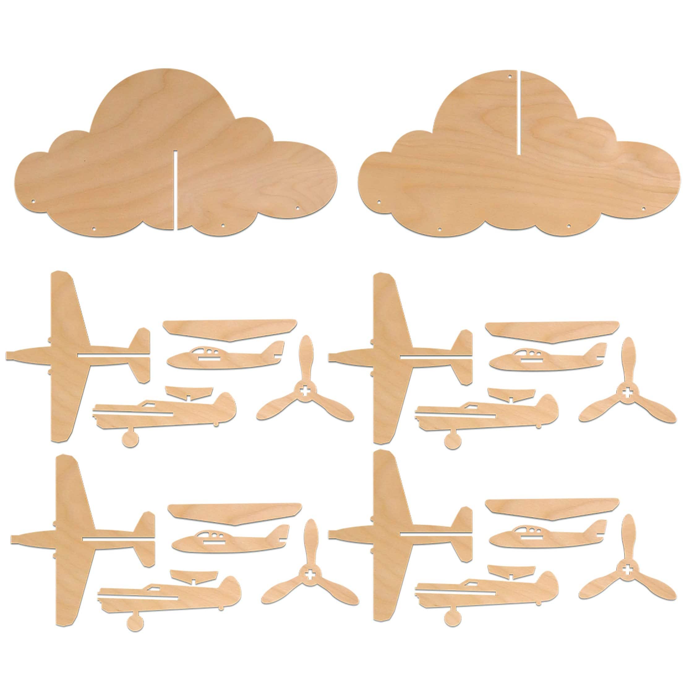 Leisure Arts&#xAE; Airplane Wood Mobile