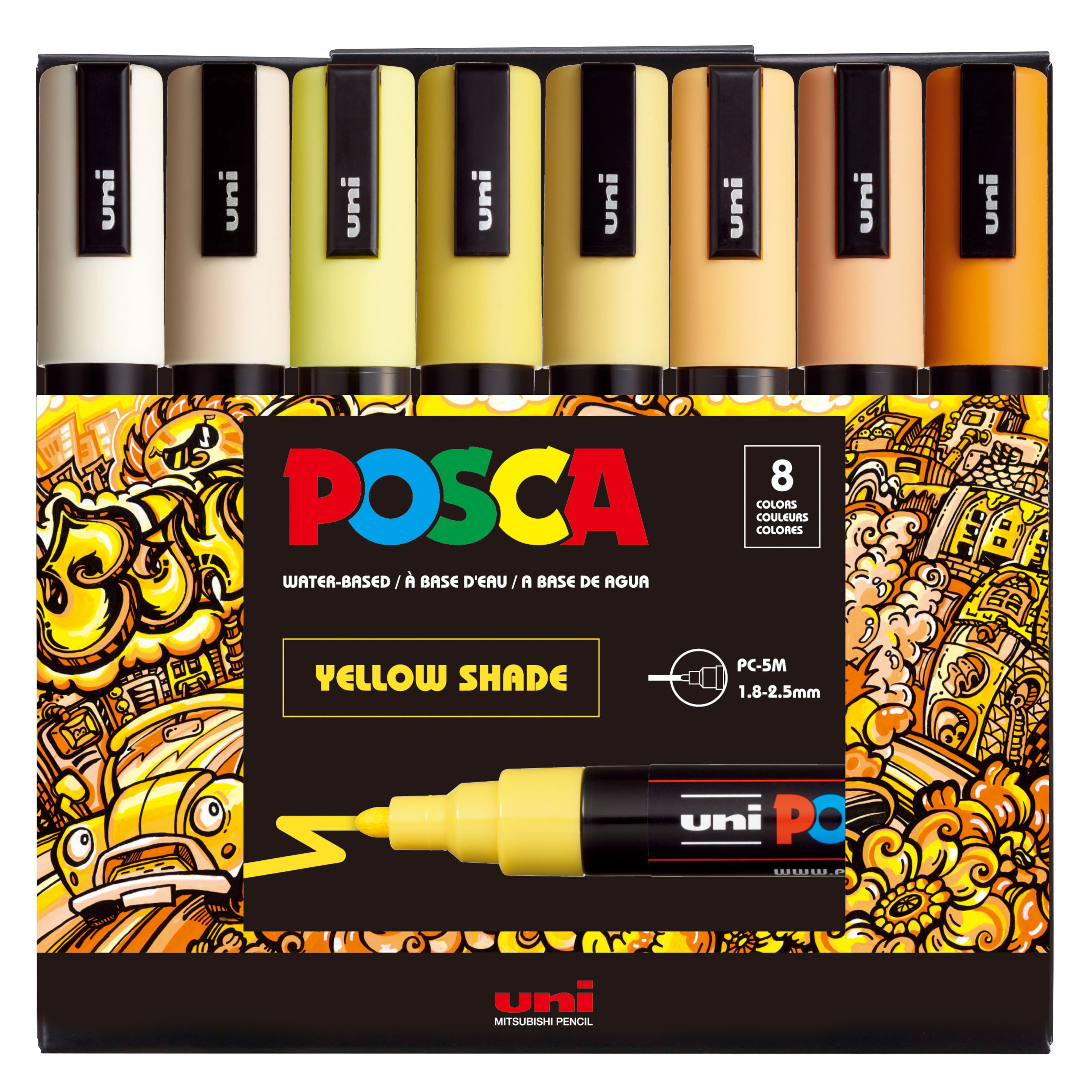 POSCA® PC5M Colour Shades Medium Bullet Tip Paint Markers