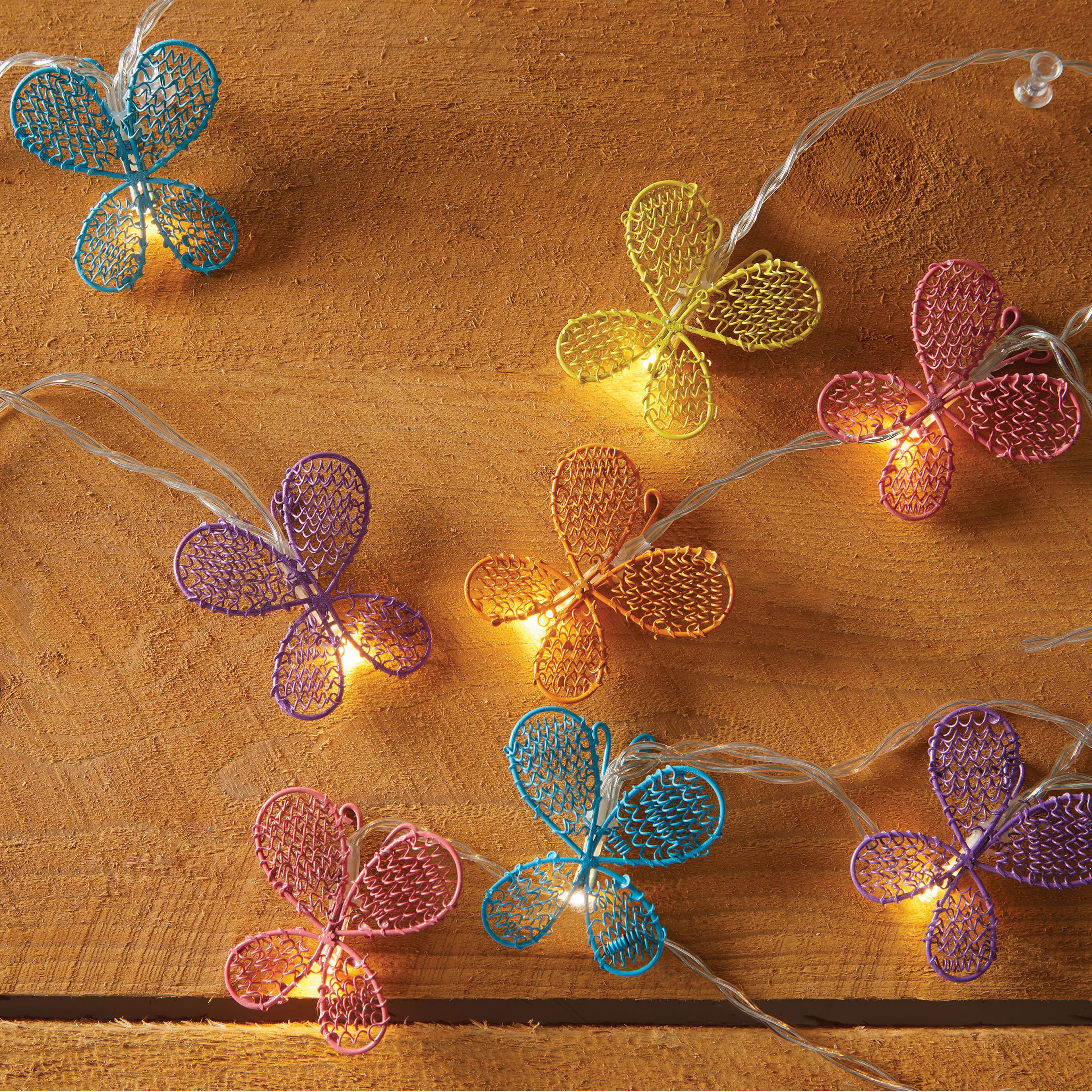 10ct. Warm White Bulb LED Butterfly Icon String Lights with Clear Wire by Ashland&#xAE;