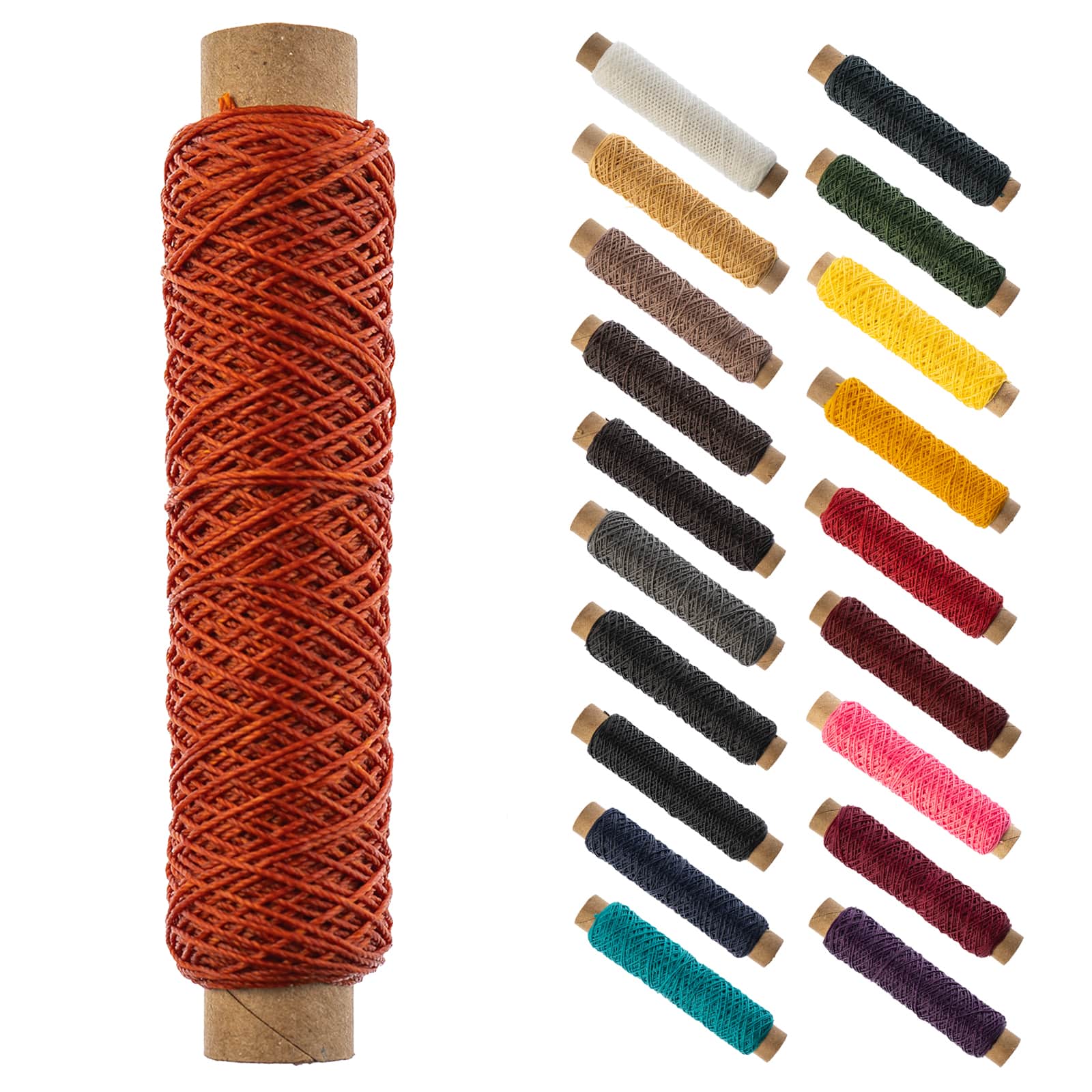 Gudebrod 0.018" 3 Ply Waxed Thread Bobbin, 75ft.