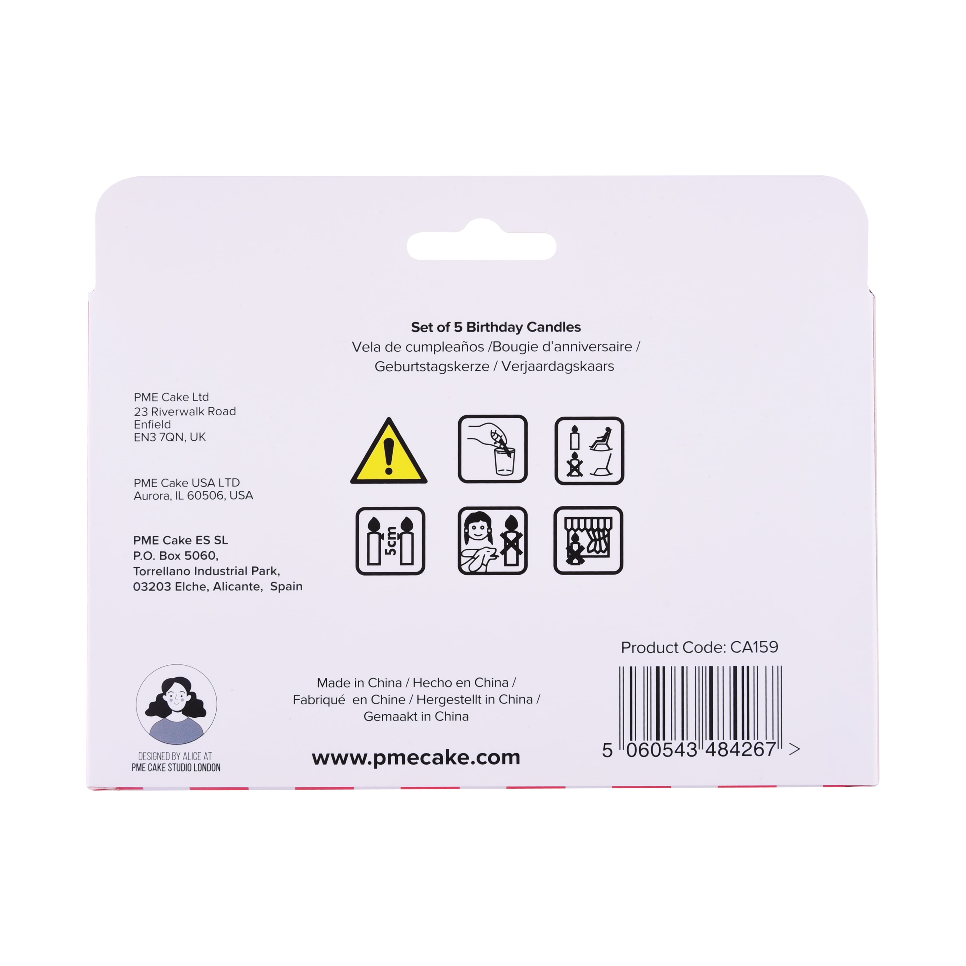 PME Party® Party Food Birthday Candle Set