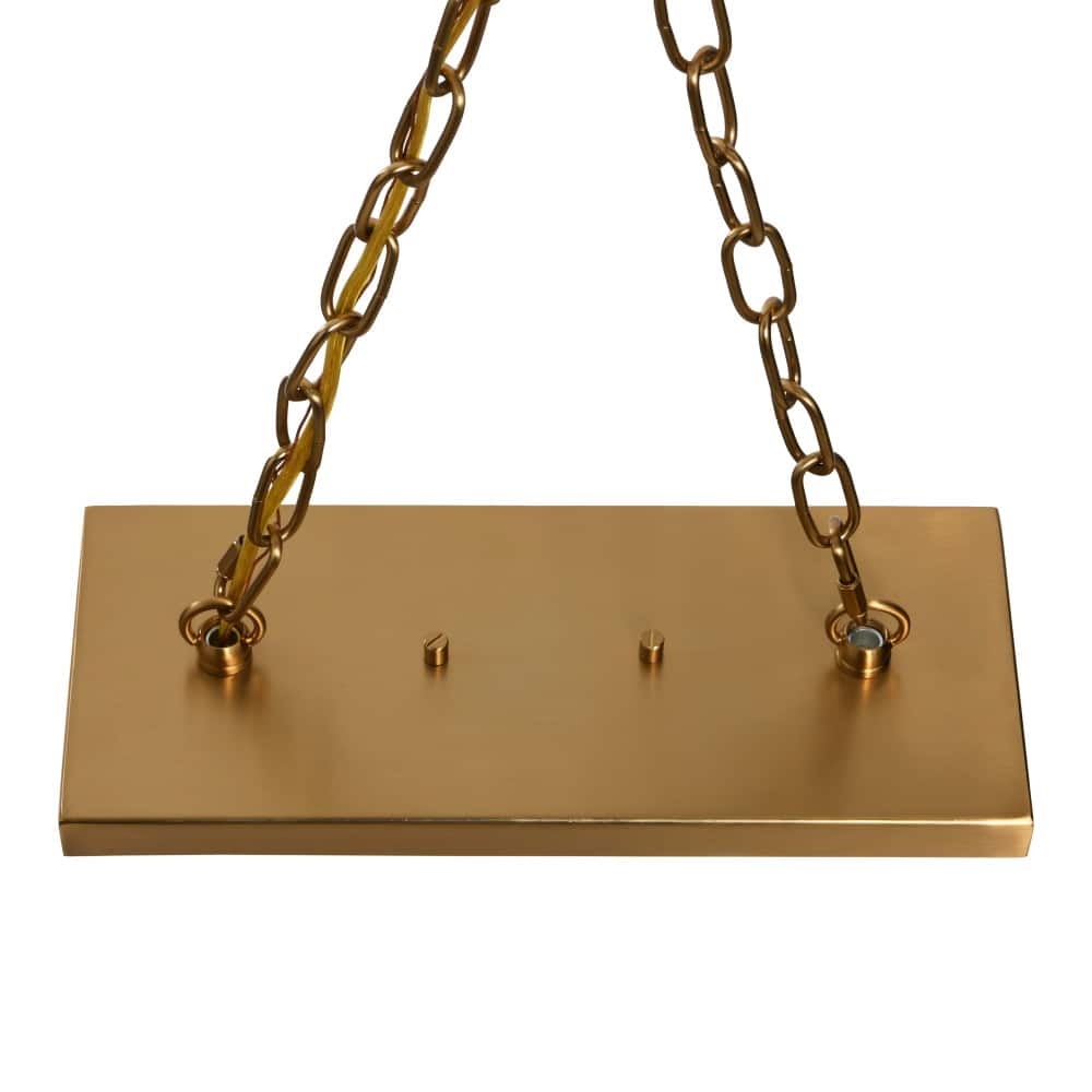 Hello Honey® Robert Stevenson Lighting Benson Exposed Bulb Metal 5-Light Linear Chandelier